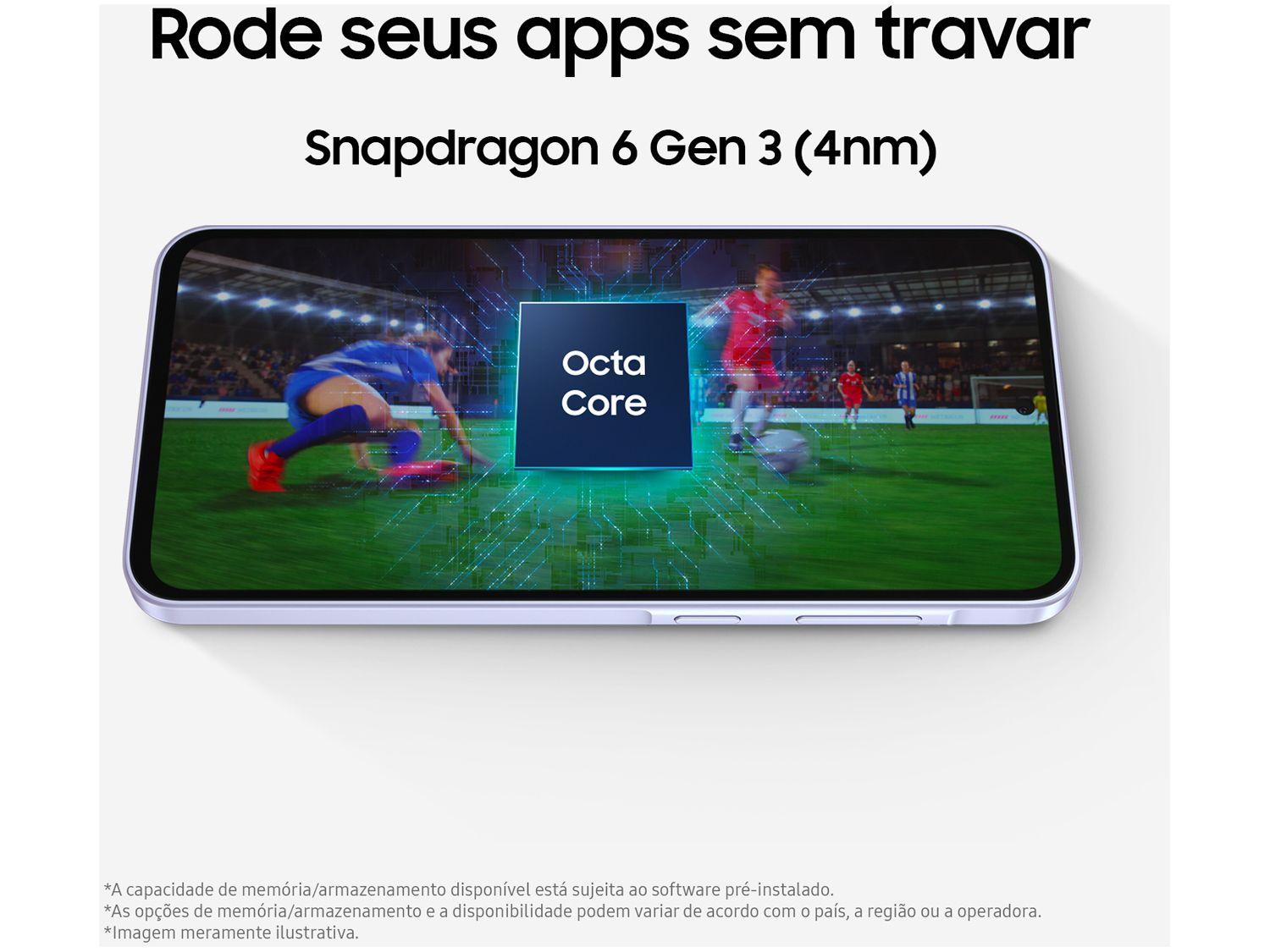 Smartphone Samsung Galaxy A36 256GB 5G 8GB RAM Violeta 6,7" Câm. Tripla + Selfie 12MP