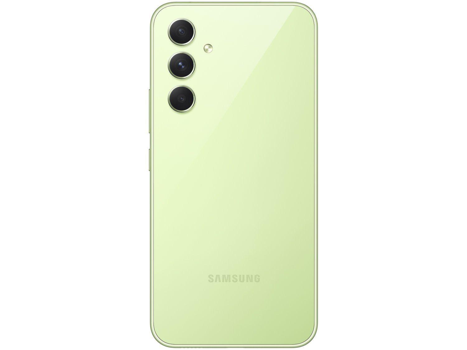 Smartphone Samsung Galaxy A54 128GB Verde Lima 5G Octa-Core 8GB RAM 6,4" Câm. Tripla + Selfie 32MP Dual Chip