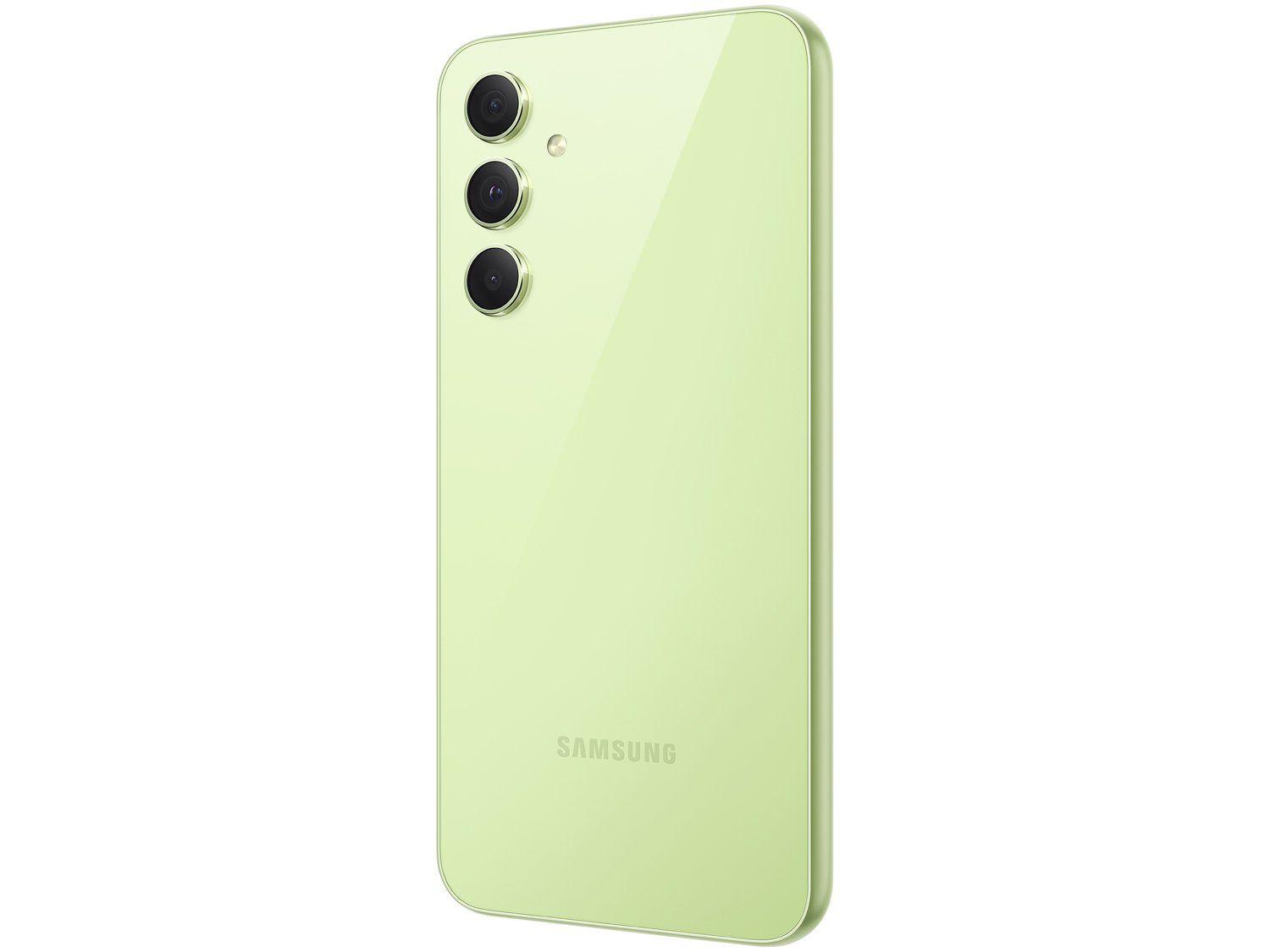 Smartphone Samsung Galaxy A54 128GB Verde Lima 5G Octa-Core 8GB RAM 6,4" Câm. Tripla + Selfie 32MP Dual Chip