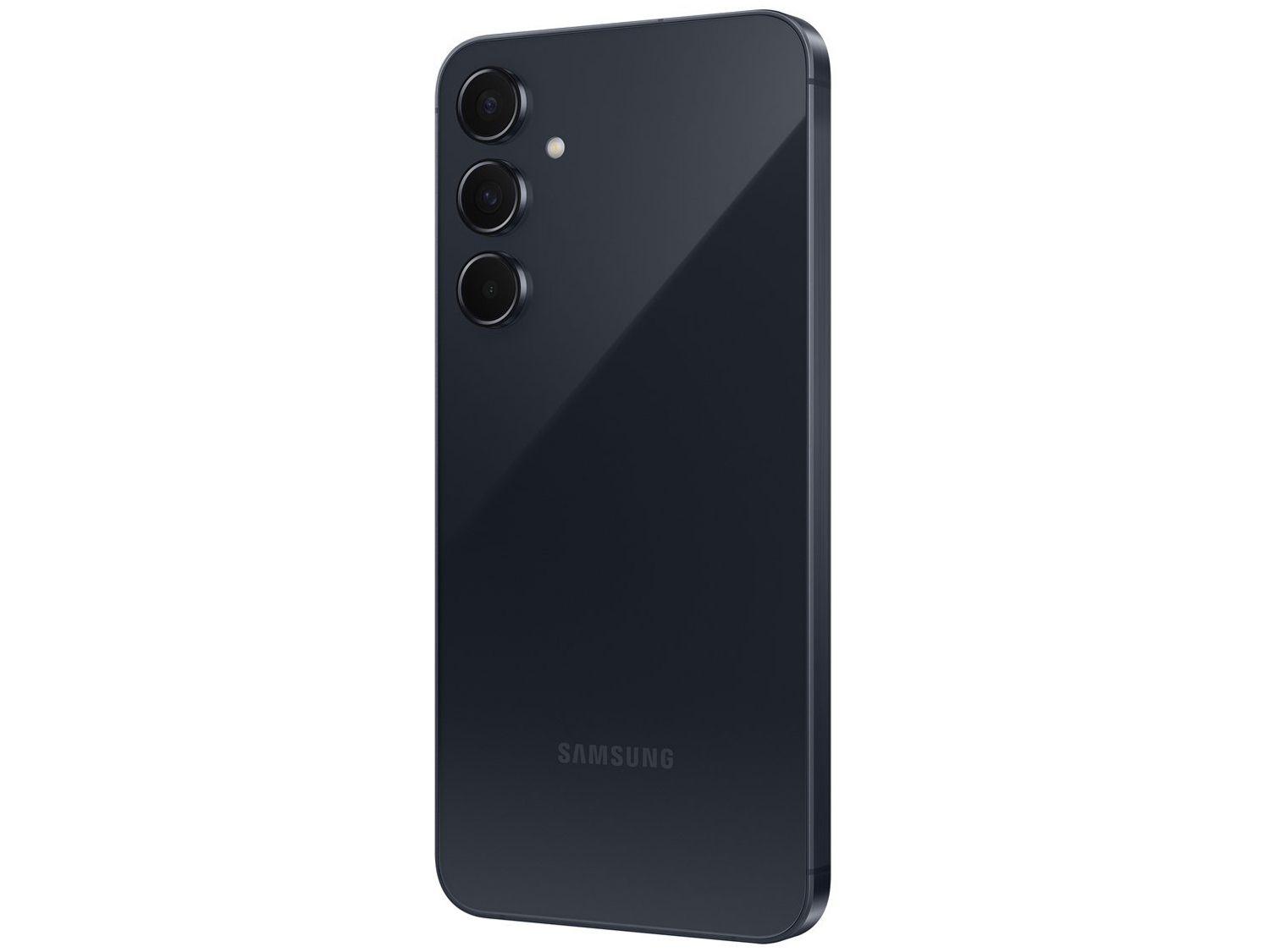 Smartphone Samsung Galaxy A55 128GB Azul Escuro 5G 8GB RAM 6,6" Câm. Tripla + Selfie 32MP Dual Chip