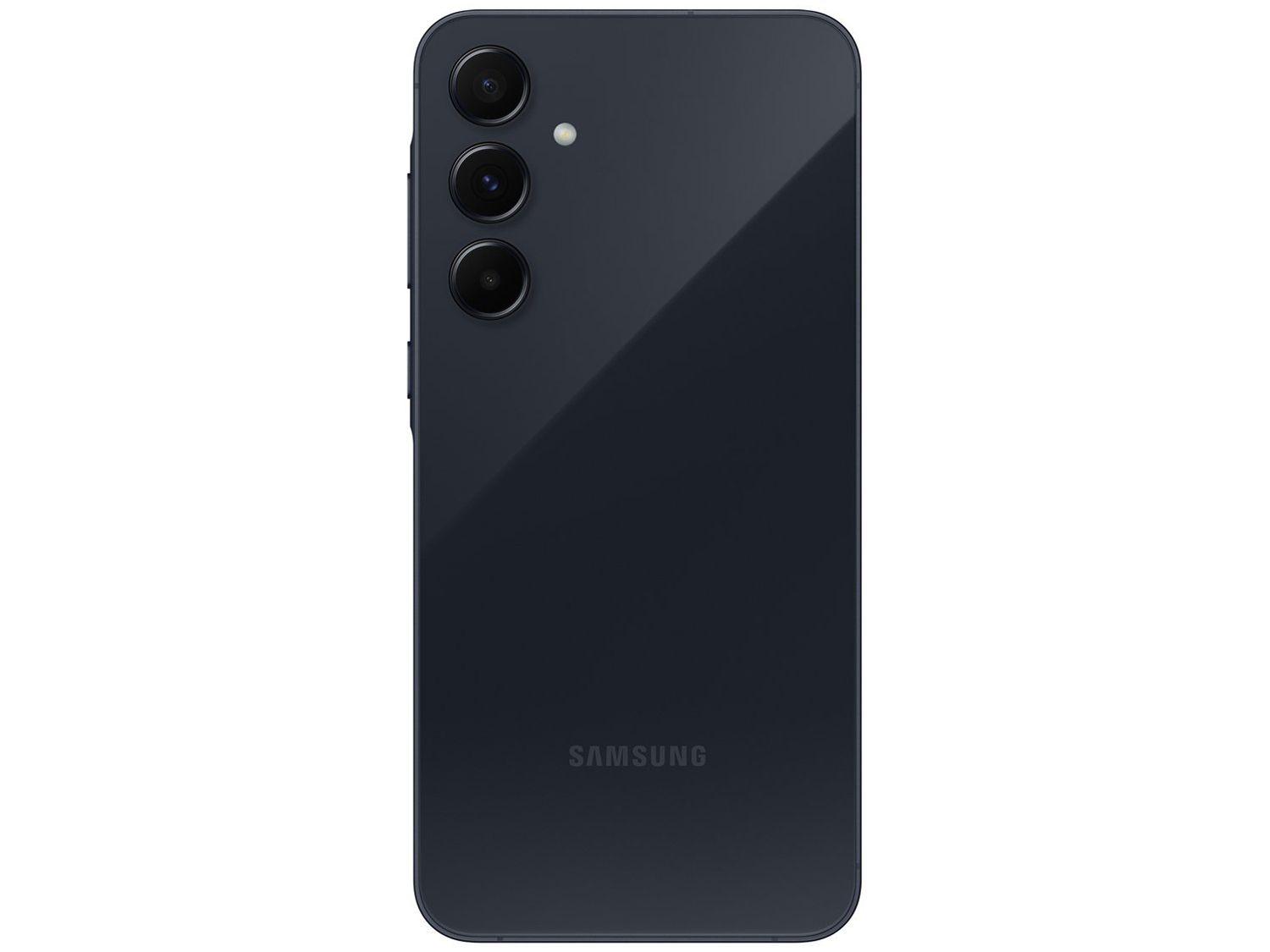 Smartphone Samsung Galaxy A55 128GB Azul Escuro 5G 8GB RAM 6,6" Câm. Tripla + Selfie 32MP Dual Chip