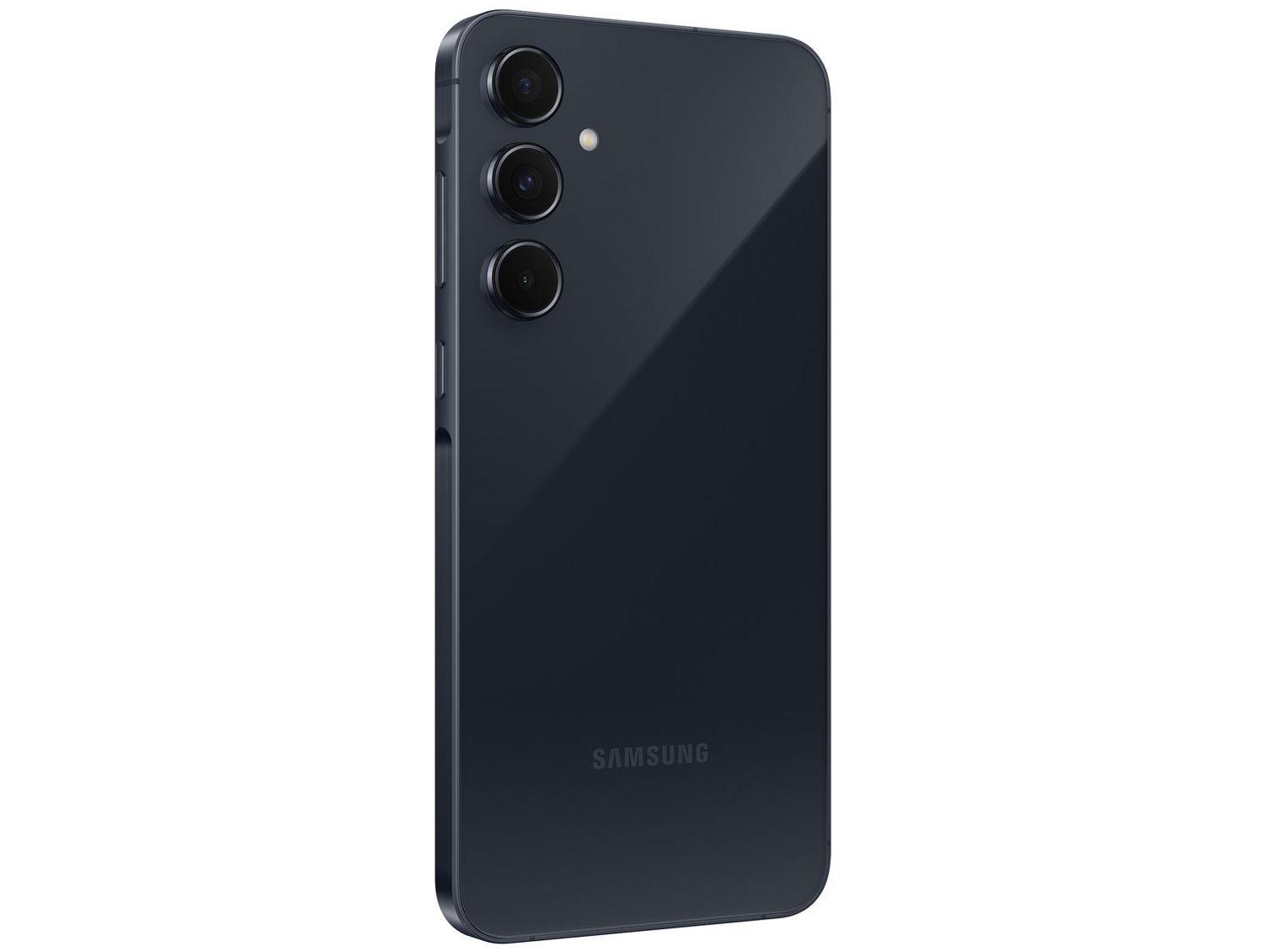 Smartphone Samsung Galaxy A55 128GB Azul Escuro 5G 8GB RAM 6,6" Câm. Tripla + Selfie 32MP Dual Chip