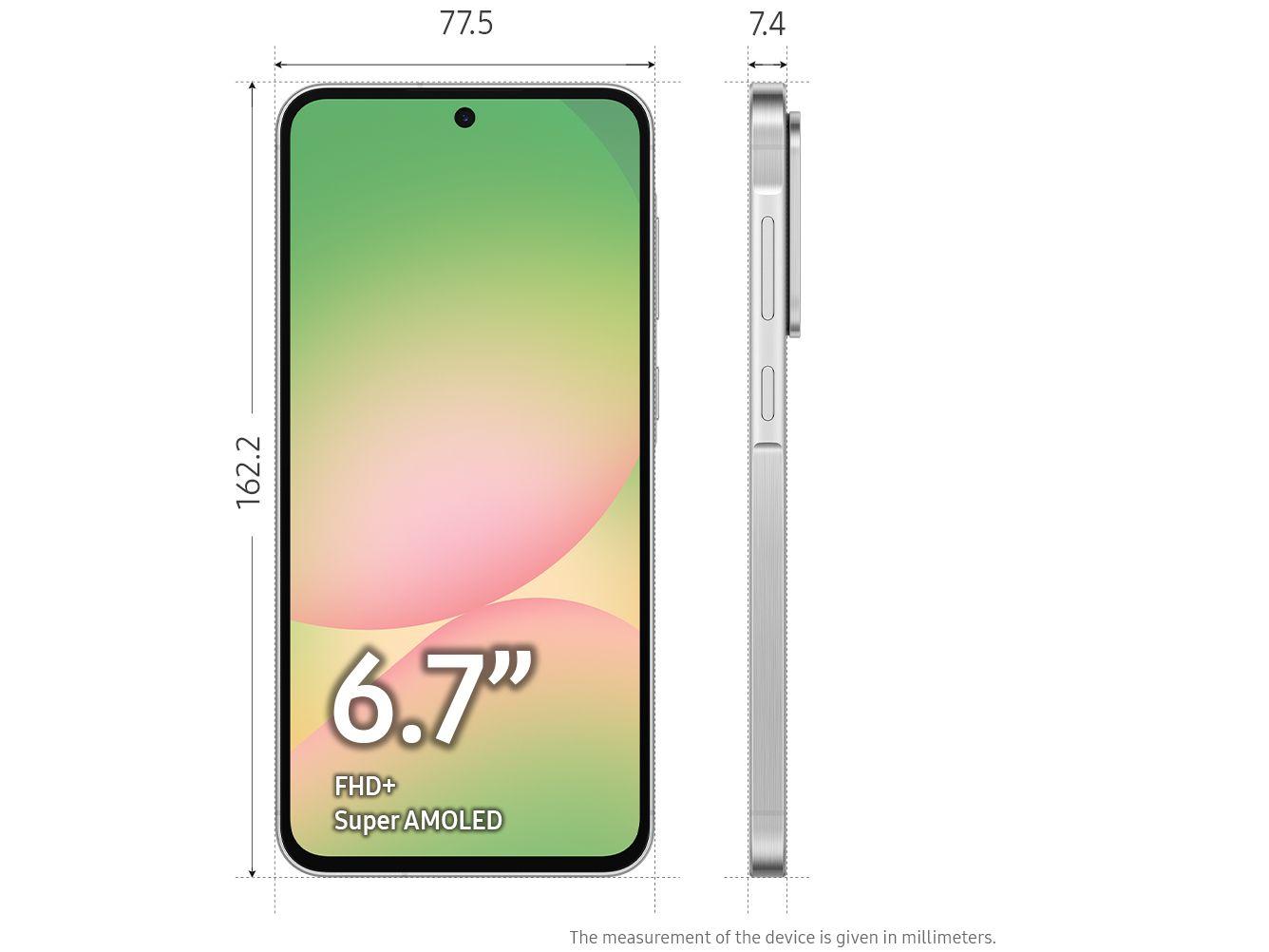 Smartphone Samsung Galaxy A56 128GB 5G 8GB RAM Cinza 6,7" Câm. Tripla 12MP