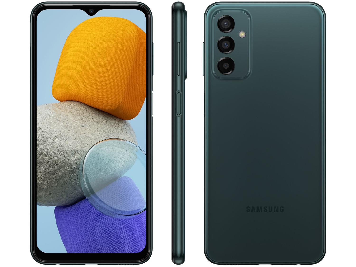 Smartphone Samsung Galaxy M23 128GB Verde 5G Octa-Core 6GB RAM 6,6” Câm. Tripla + Selfie 8MP