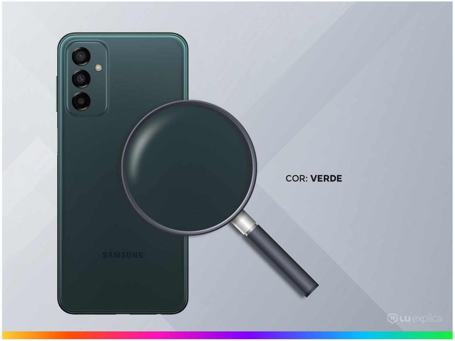 Smartphone Samsung Galaxy M23 128GB Verde 5G Octa-Core 6GB RAM 6,6” Câm. Tripla + Selfie 8MP