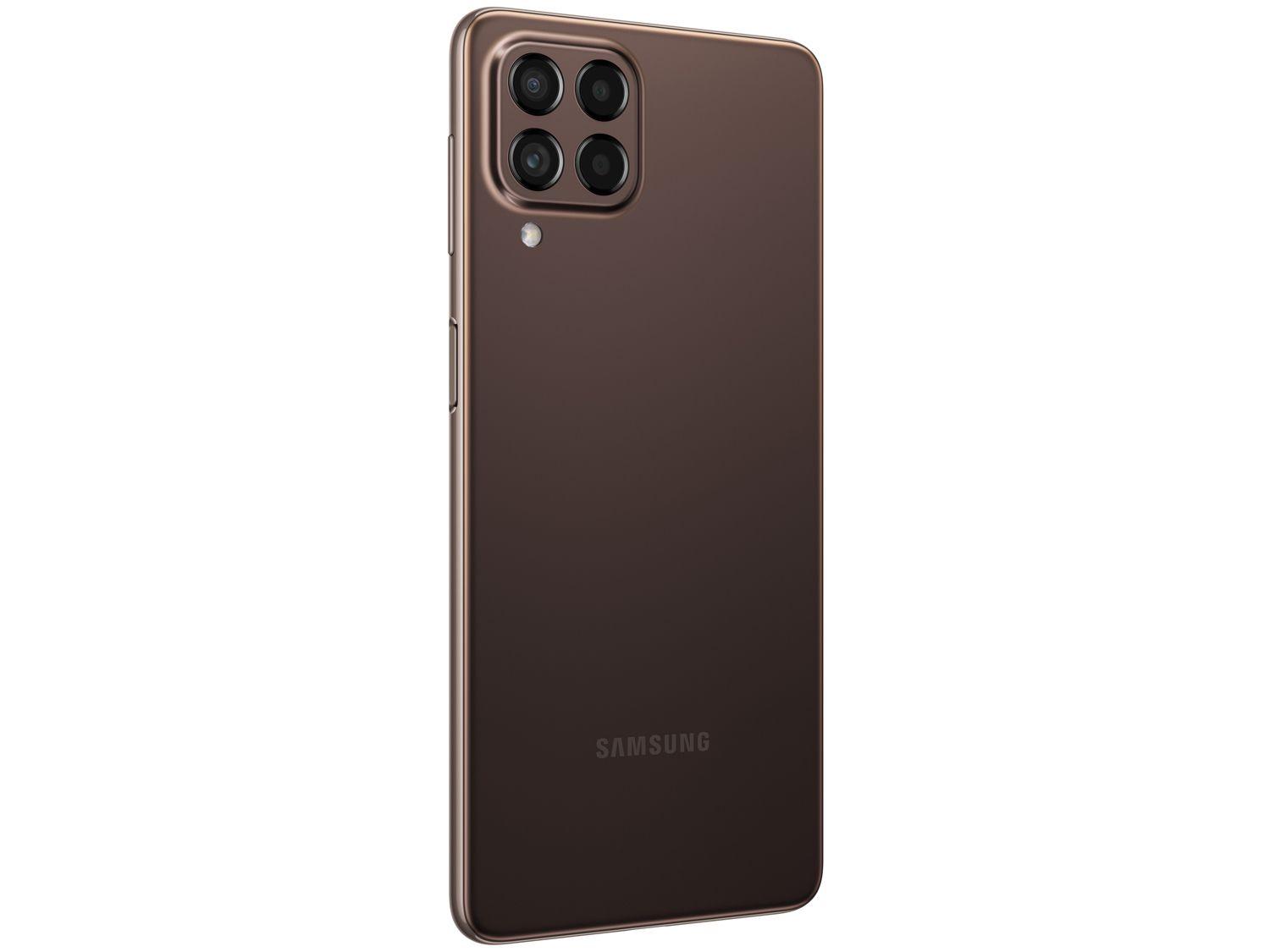 Smartphone Samsung Galaxy M53 128GB Marrom 5G Octa-Core 8GB RAM 6,7" Câm. Quádrupla + Selfie 32MP Dual Chip