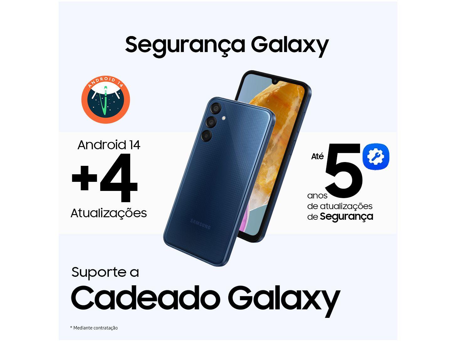 Smartphone Samsung Galaxy M55 256GB 5G 8GB RAM Azul Escuro Tela 6,7" Câm. Tripla + Selfie 50MP Dual Chip