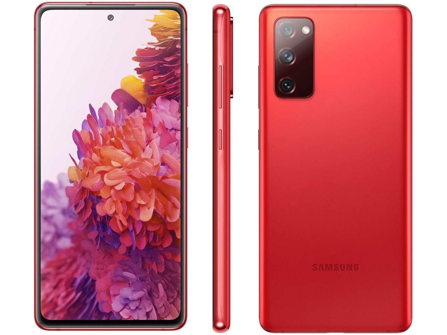 Smartphone Samsung Galaxy S20 FE 256GB Cloud Red 8GB RAM Tela