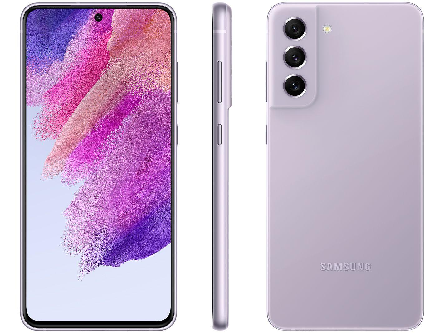 Smartphone Samsung Galaxy S21 FE 128GB Violeta 5G 6GB RAM Tela 6,4" Câm. Tripla + Selfie 32MP