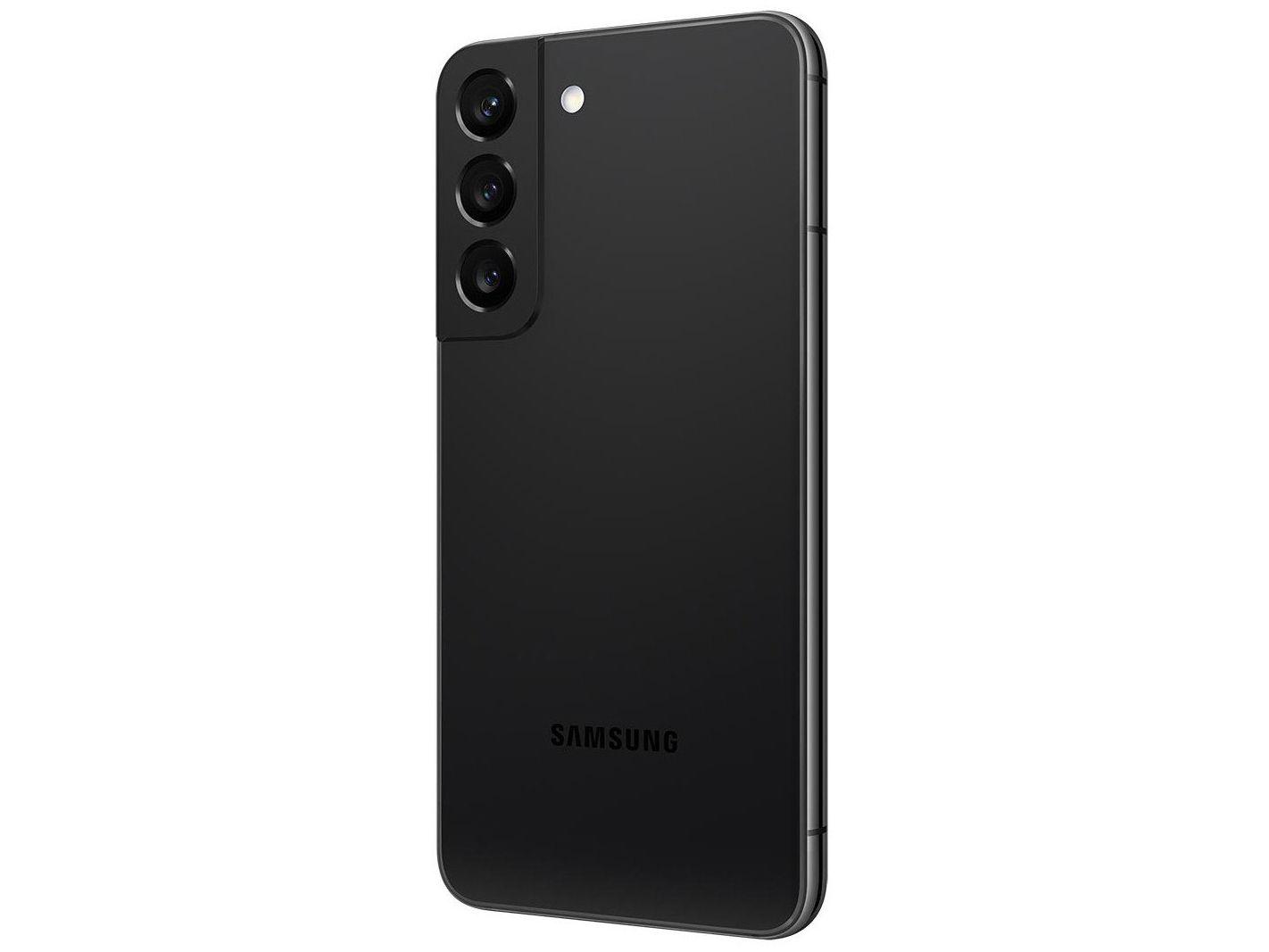 Smartphone Samsung Galaxy S22 128GB Preto 5G Octa-Core 8GB RAM 6,1" Câm. Tripla + Selfie 10MP Dual Chip