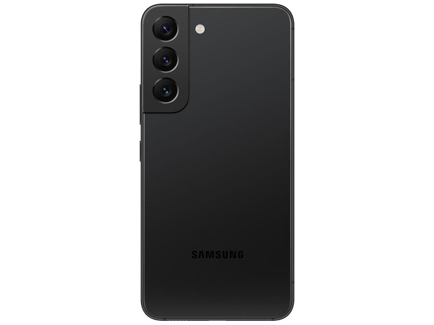 Smartphone Samsung Galaxy S22 128GB Preto 5G Octa-Core 8GB RAM 6,1" Câm. Tripla + Selfie 10MP Dual Chip