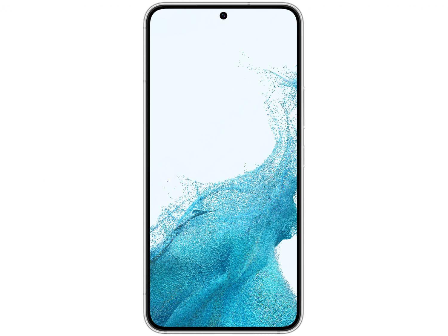 Smartphone Samsung Galaxy S22 256GB Branco 5G Octa-Core 8GB RAM 6,1" Câm. Tripla + Selfie 10MP Dual Chip