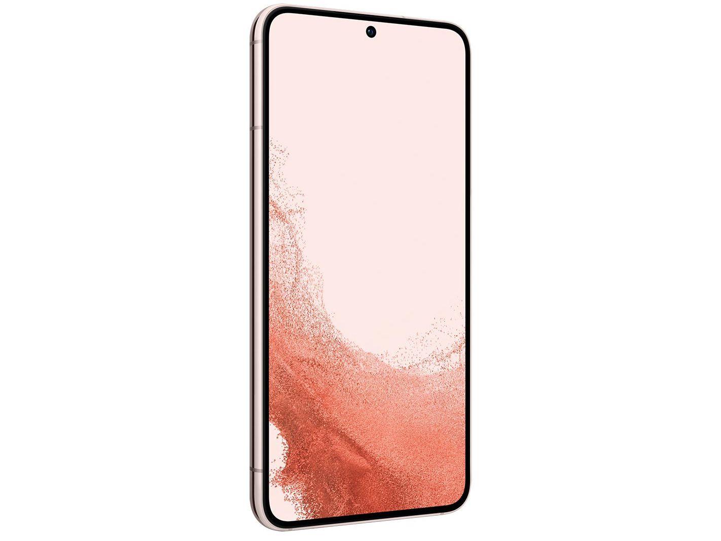 Smartphone Samsung Galaxy S22 256GB Rosé 5G Octa-Core 8GB 6,1" RAM Câm. Tripla + Selfie 10MP Dual Chip