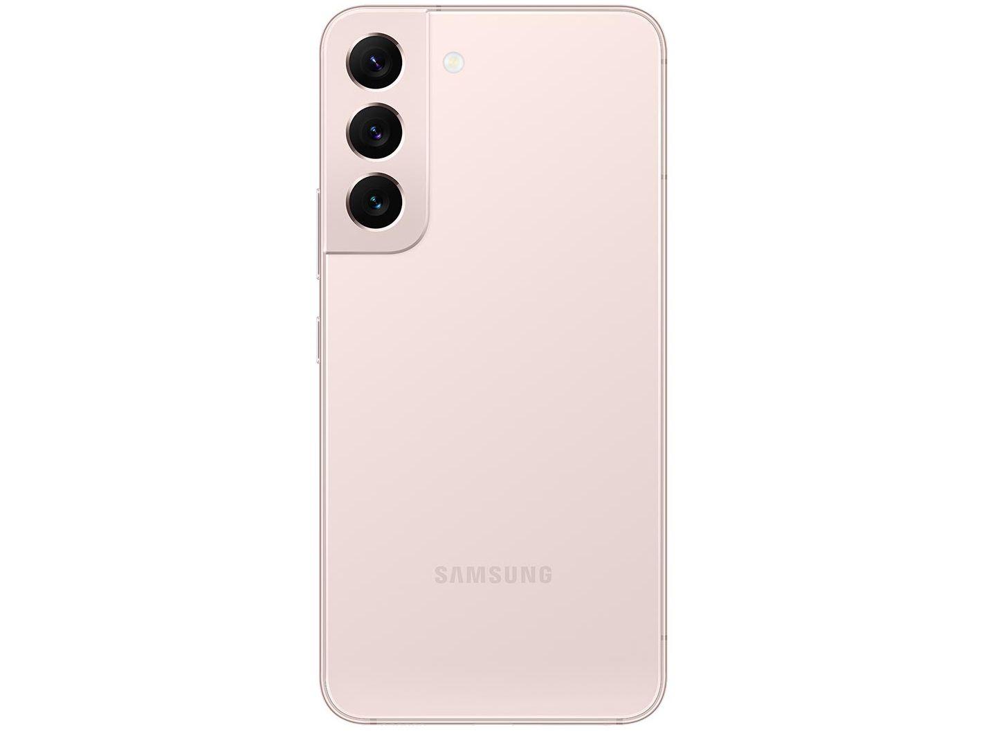 Smartphone Samsung Galaxy S22 256GB Rosé 5G Octa-Core 8GB 6,1" RAM Câm. Tripla + Selfie 10MP Dual Chip