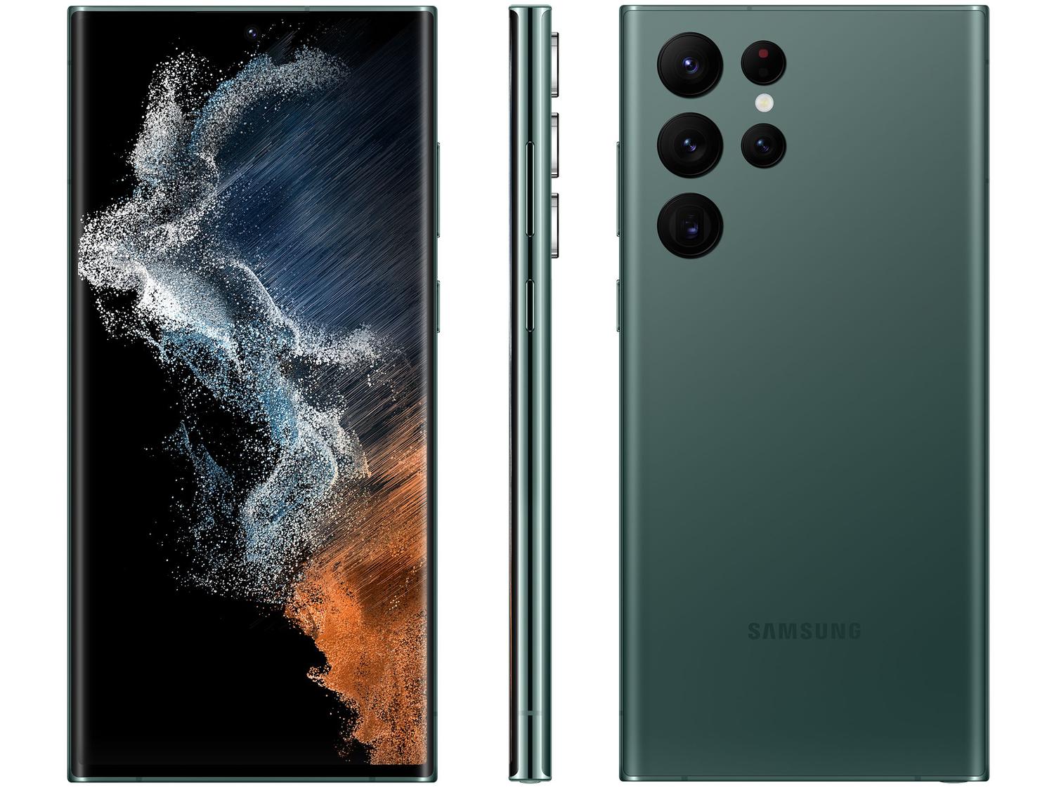 【限定販売】 Smartphone Samsung 12GB - 5G Verde 256GB Ultra S22 Galaxy スマートフォン本体