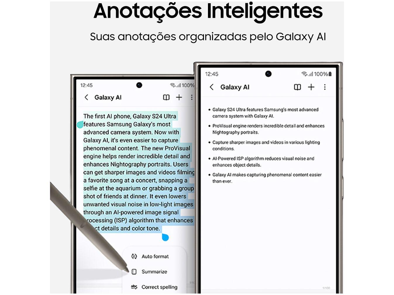 Smartphone Samsung Galaxy S23 Ultra 512GB Preto 5G 12GB RAM 6,8” Câm. Quádrupla + Selfie 12MP