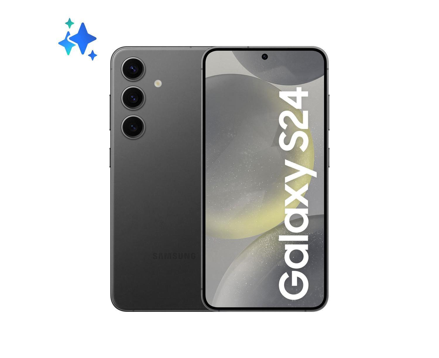 Smartphone Samsung Galaxy S24 6,2" Galaxy AI 256GB Preto 5G 8GB RAM Câm. Tripla 50MP + Selfie 12MP Bateria 4000mAh Dual Chip