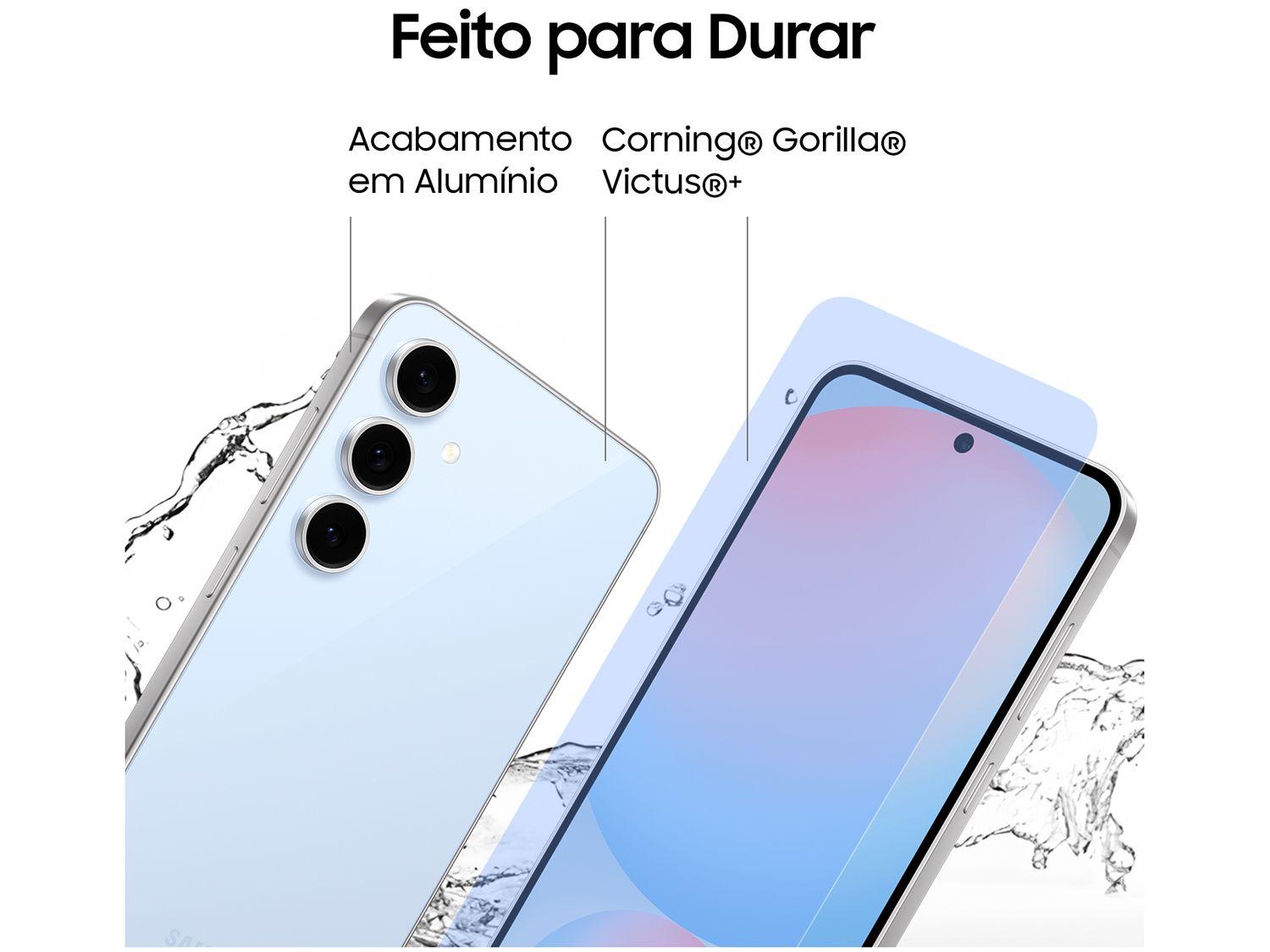 Smartphone Samsung Galaxy S24 FE 128GB Azul 5G 8GB RAM 6,7" Câm. Tripla + Selfie 10MP