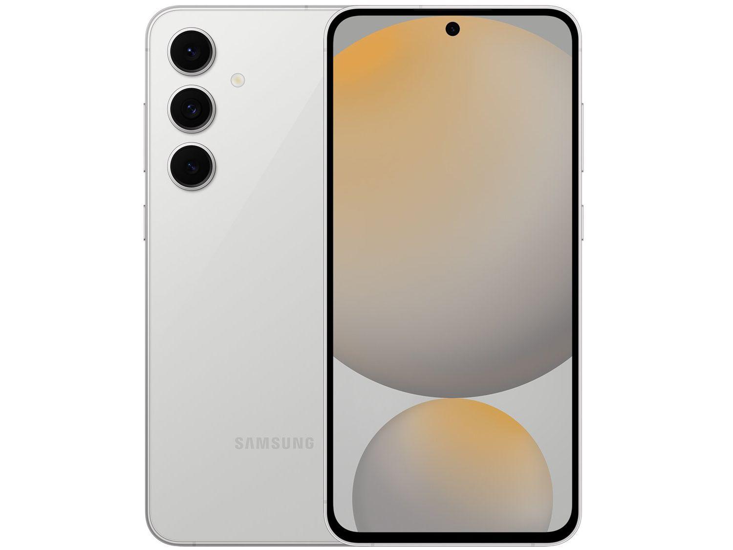 Smartphone Samsung Galaxy S24 FE 256GB 5G 8GB RAM Cinza 6,7" Câm. Tripla + Selfie 10MP