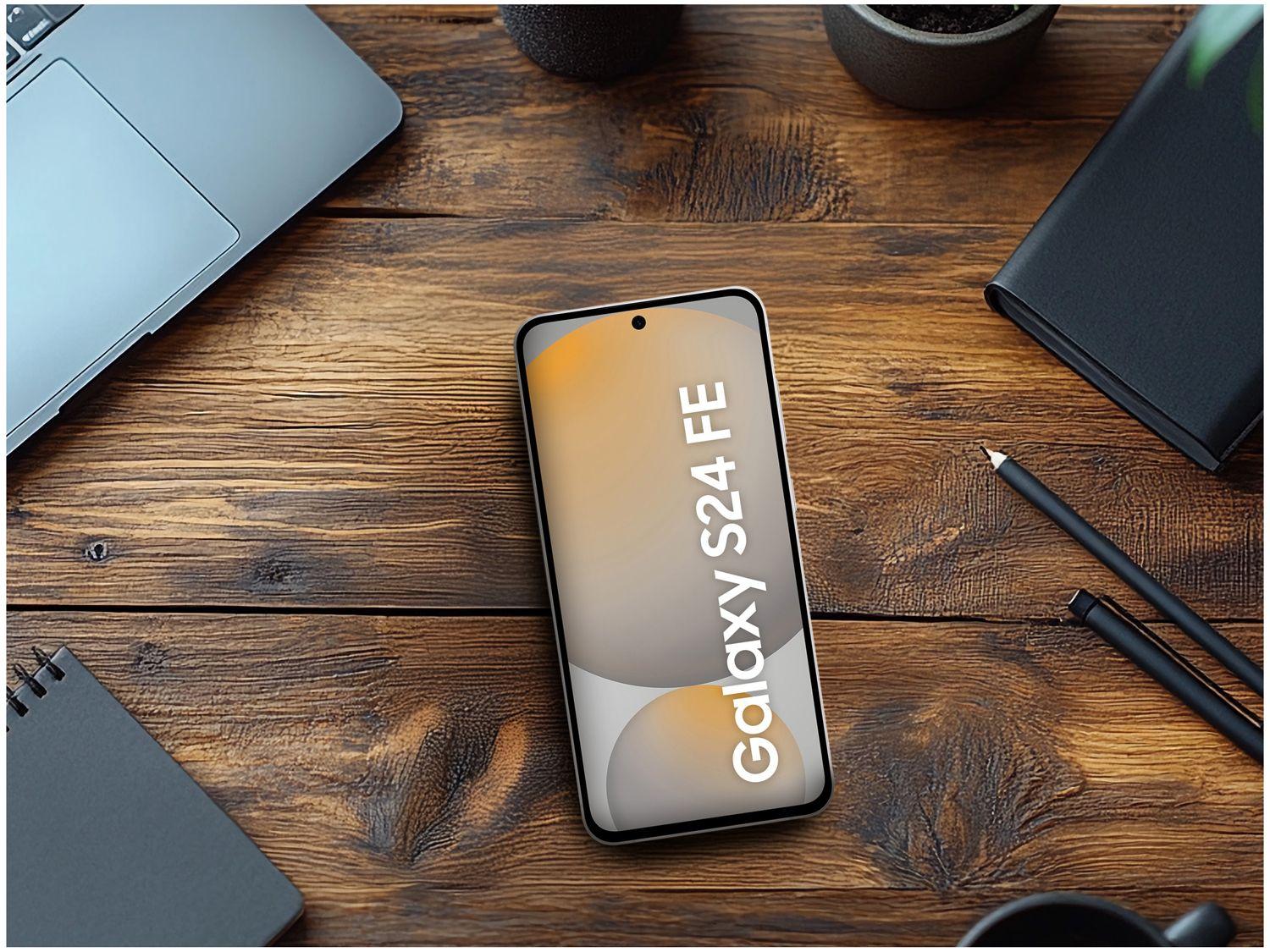 Smartphone Samsung Galaxy S24 FE 256GB 5G 8GB RAM Cinza 6,7" Câm. Tripla + Selfie 10MP