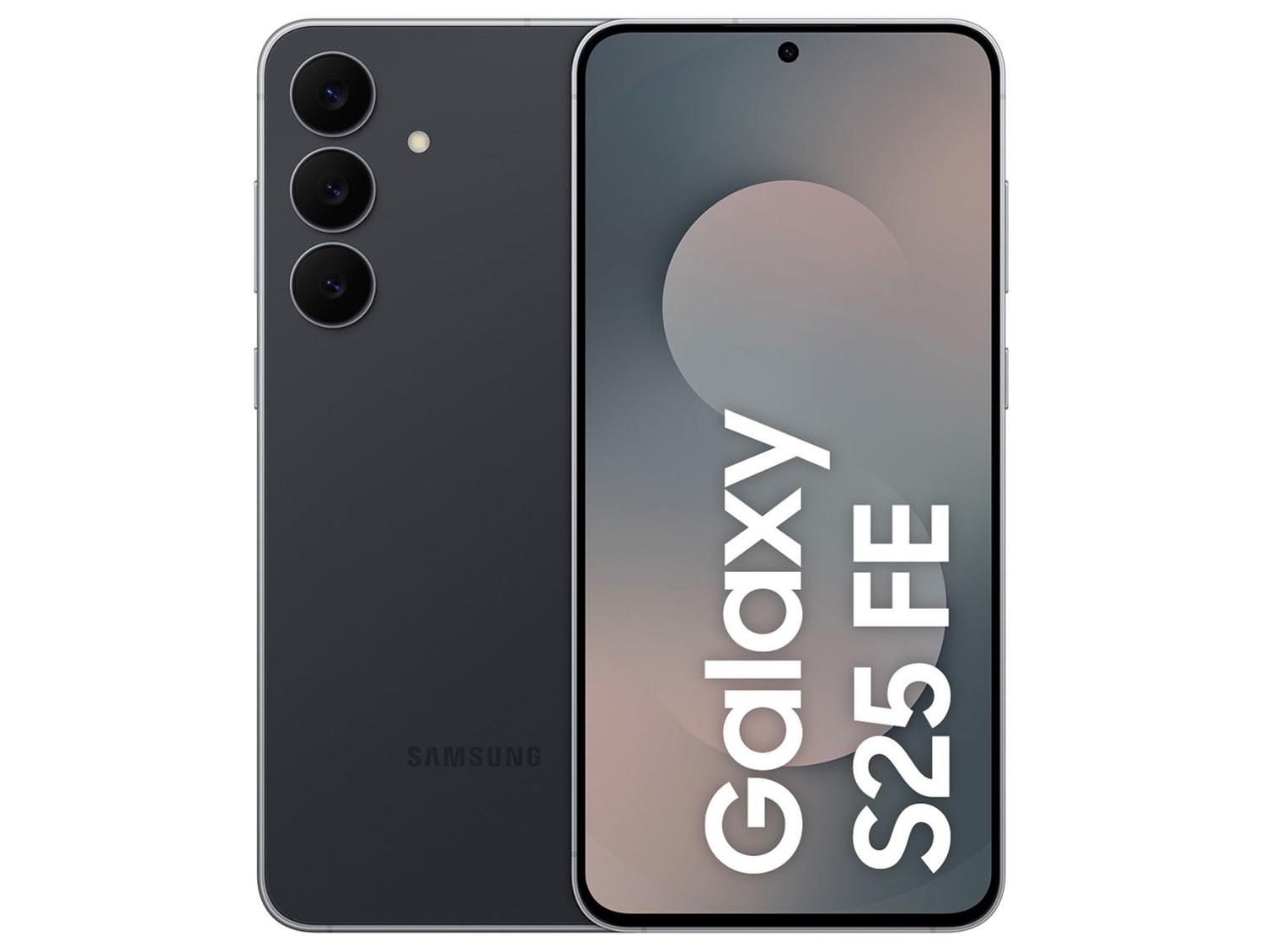 Smartphone Samsung Galaxy S25 FE 256GB 5G 8GB RAM JetBlack 6,7" Câm. Tripla + Selfie 12MP