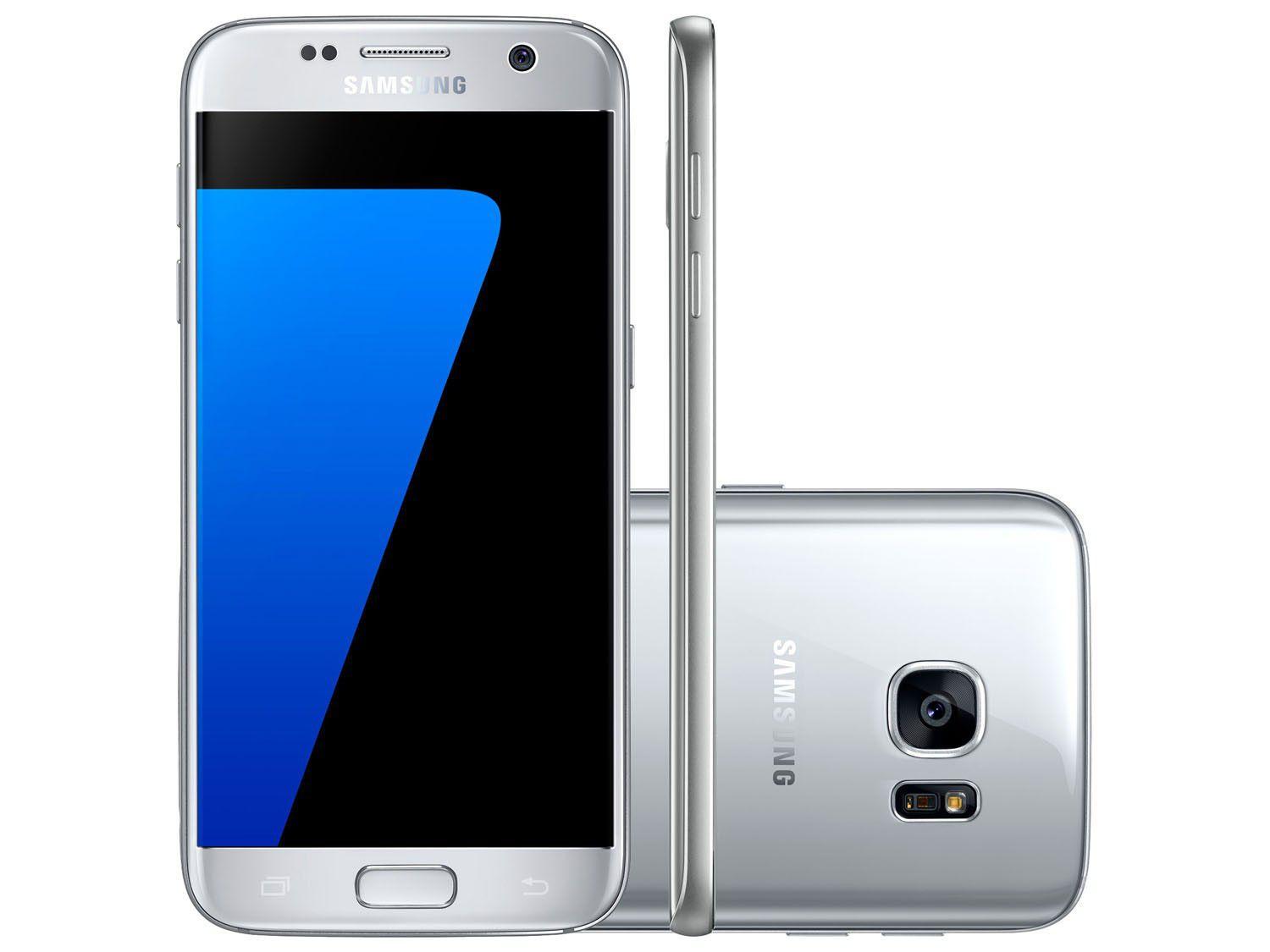 Smartphone Samsung Galaxy S7 32GB Prata - 4G CÃ¢m. 12MP