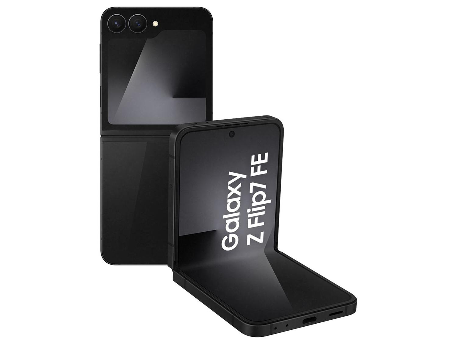 Smartphone Samsung Galaxy Z Flip7 FE 128GB Preto 5G 8GB RAM Tela 6,7" Câm. Dupla + Selfie 10MP