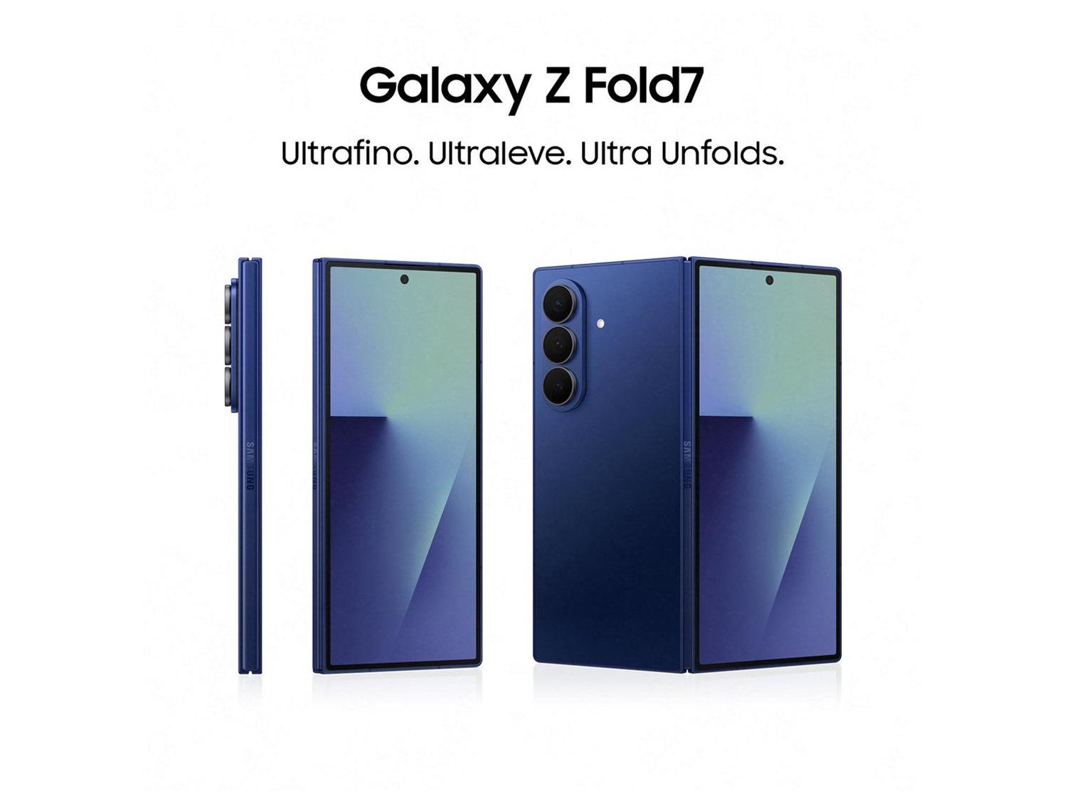 Smartphone Samsung Galaxy Z Fold7 512GB Azul 5G 12GB RAM Tela 8,0