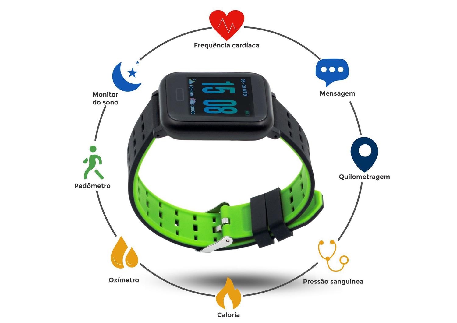 smartwatch com oximetro