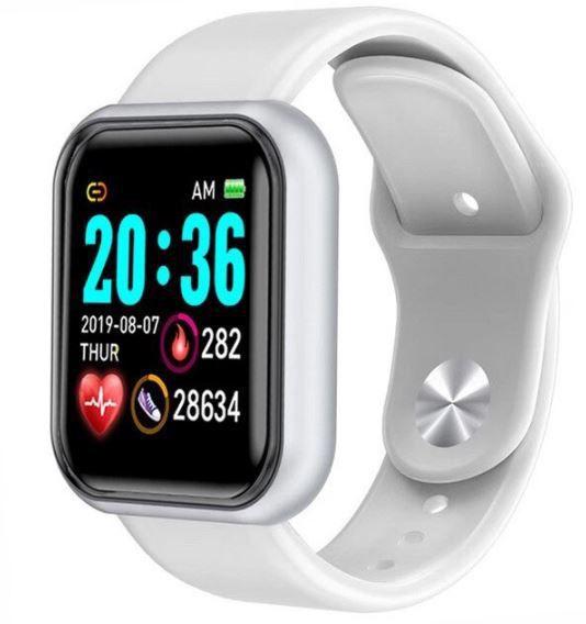 smartwatch preto e branco