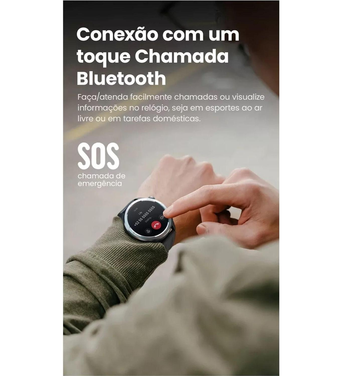 Smartwatch Haylou Solar Neo Strava Chamadas Bluetooth IP68 30 dias de bateria Smartwatch e Acessorios Magazine Luiza