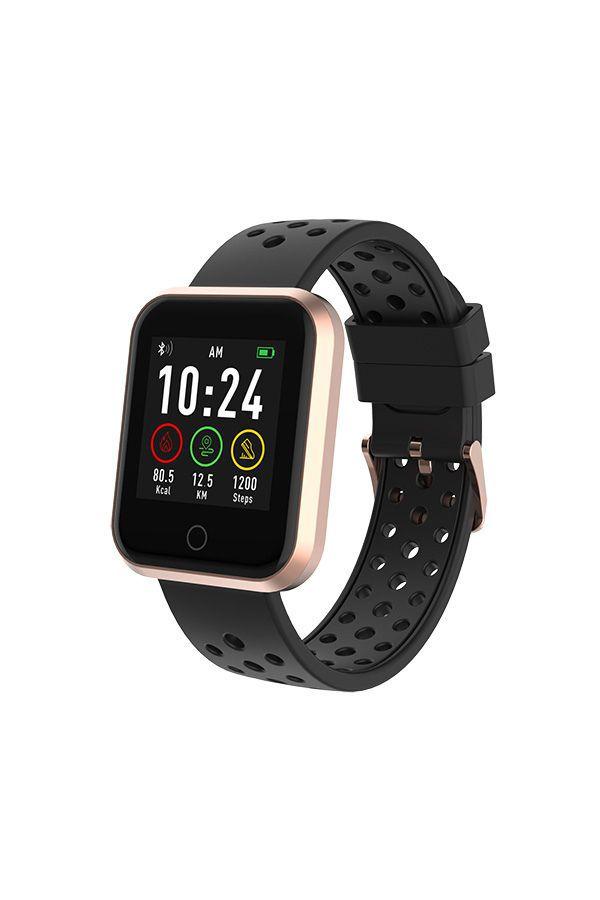 smartwatch quadrado rose