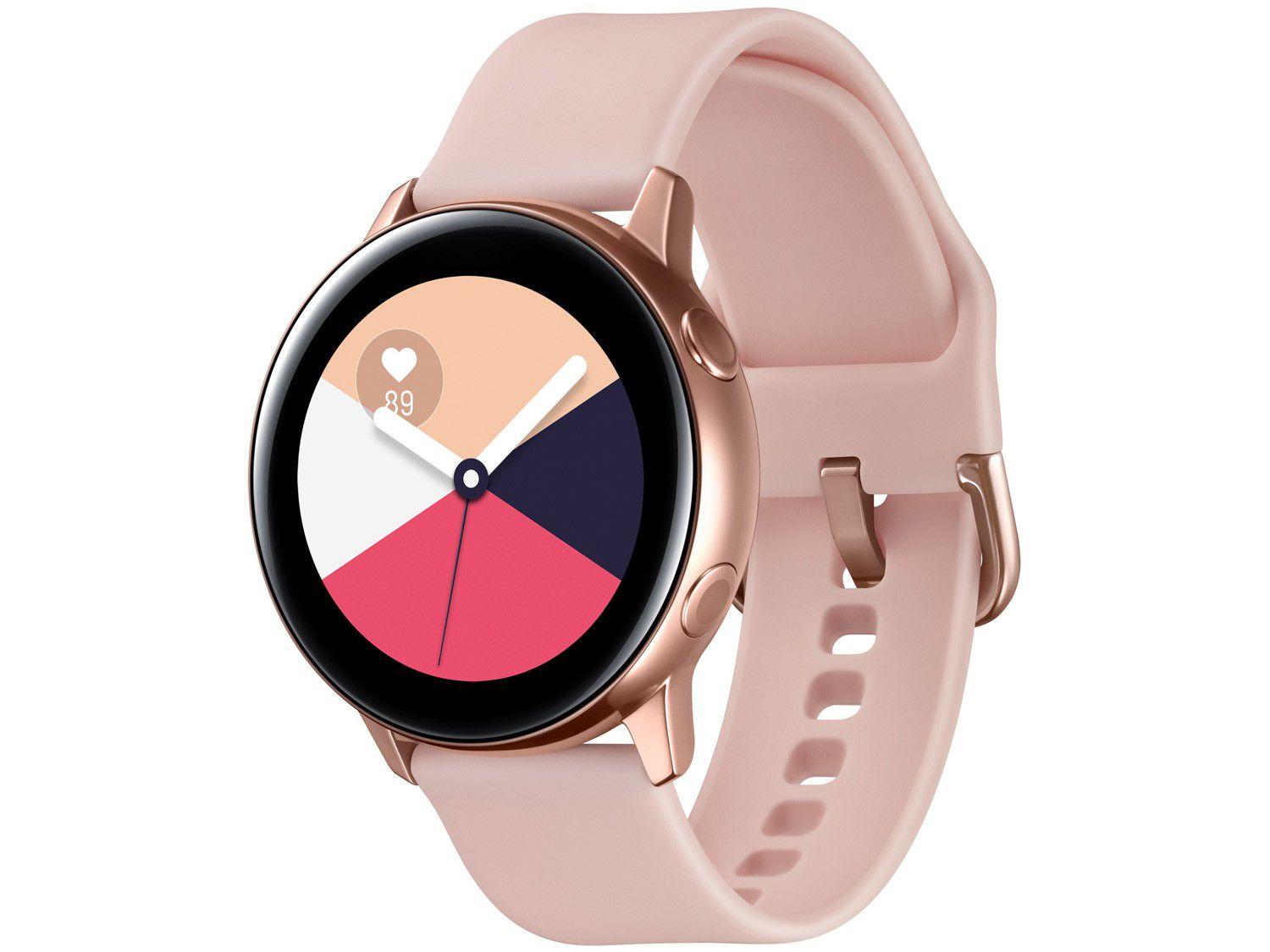 Smartwatch Samsung Galaxy Watch Active Rose - 40mm 4GB - Galaxy Watch - Magazine Luiza