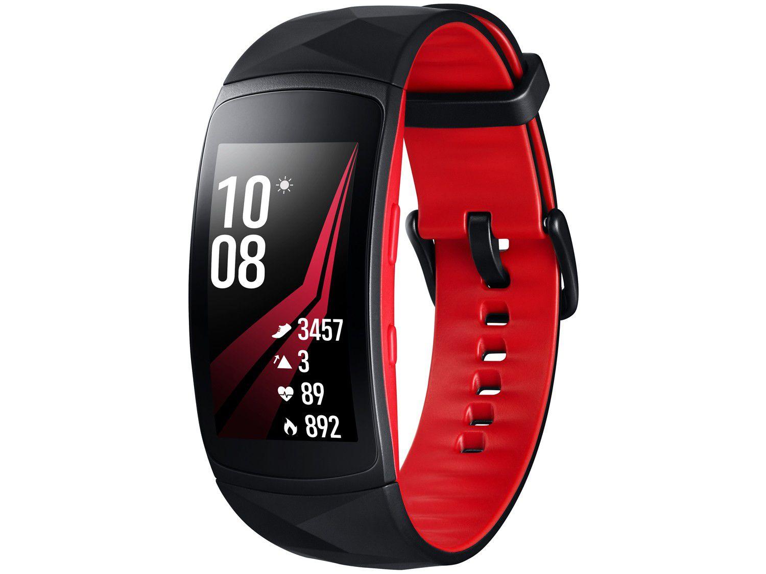SmartWatch Samsung Gear Fit2 Pro Pulseira Grande Display 1,5” 4GB