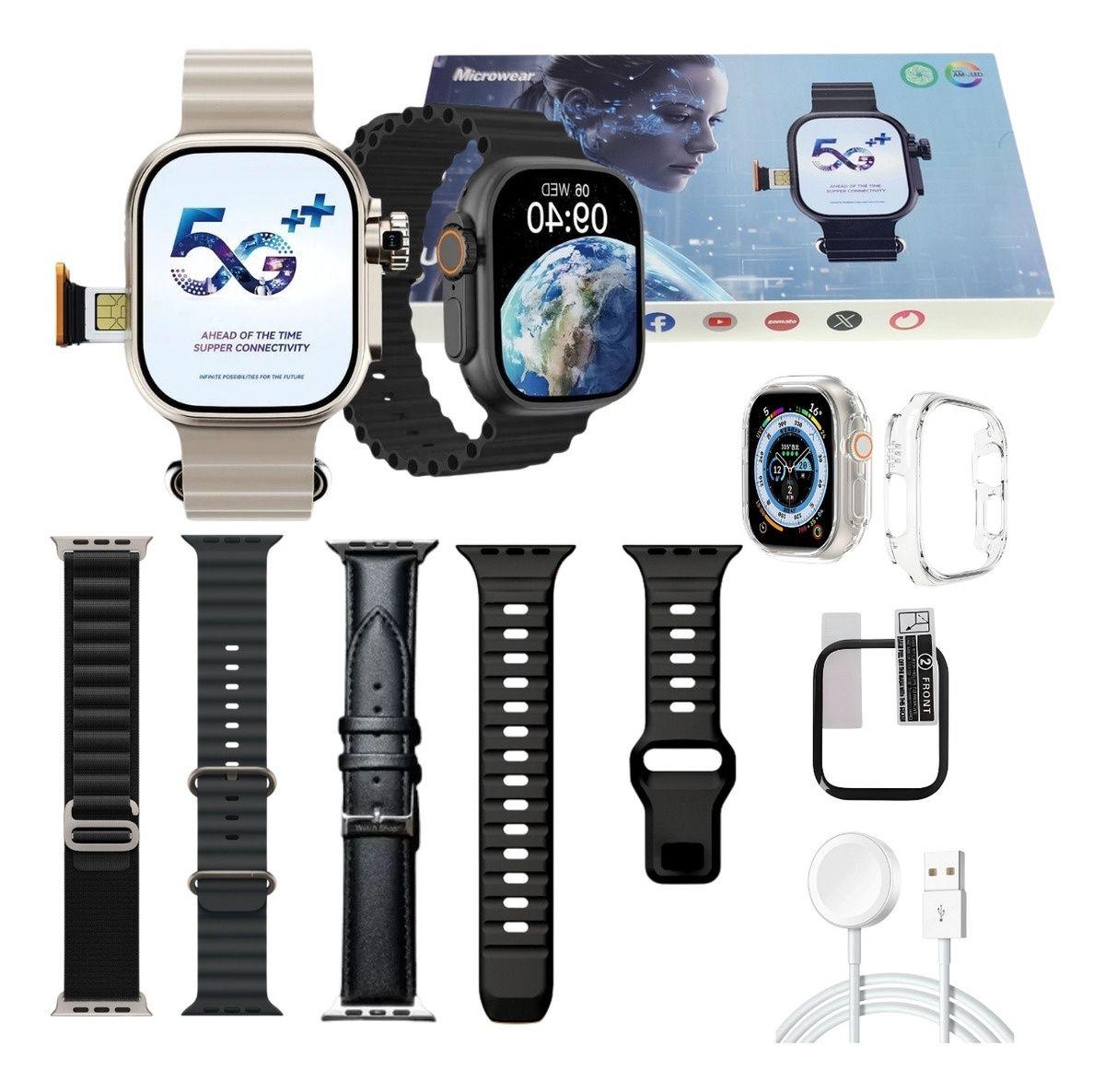 Smartwatch Ultra AI Chip 5G 16GB Resistente à Água Para Homens e
