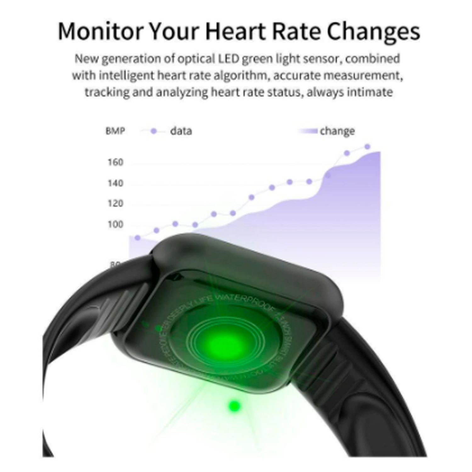 y68 d20 relógio smartwatch com bluetooth usb com monitor cardíaco