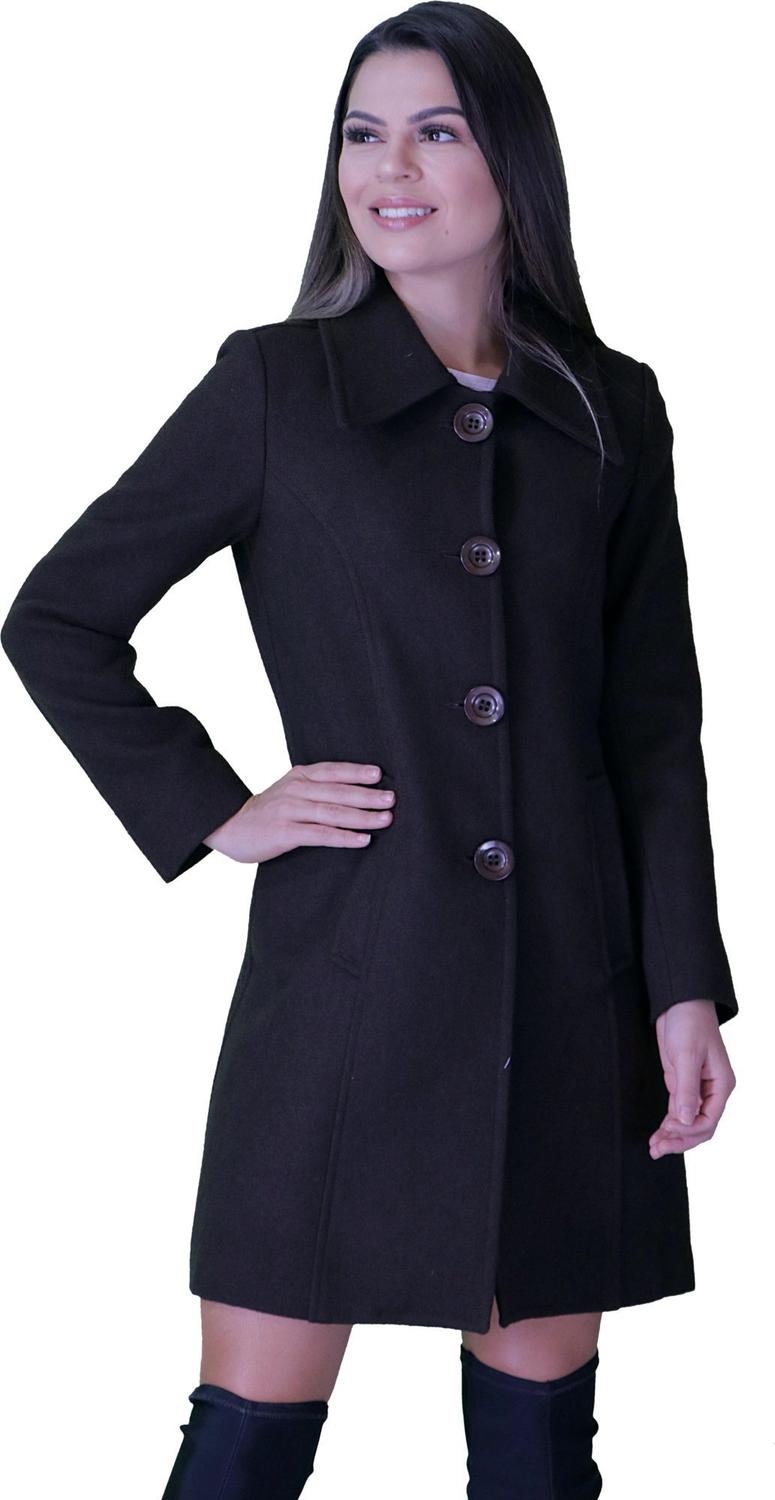 sobretudo feminino marrom