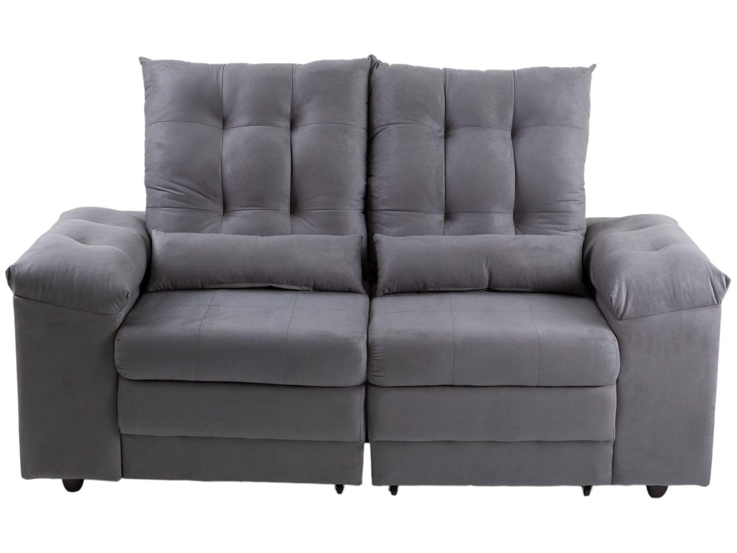 Sofá 2 e 3 Lugares Retrátil Reclinável Suede Phormatta Colômbia SMP