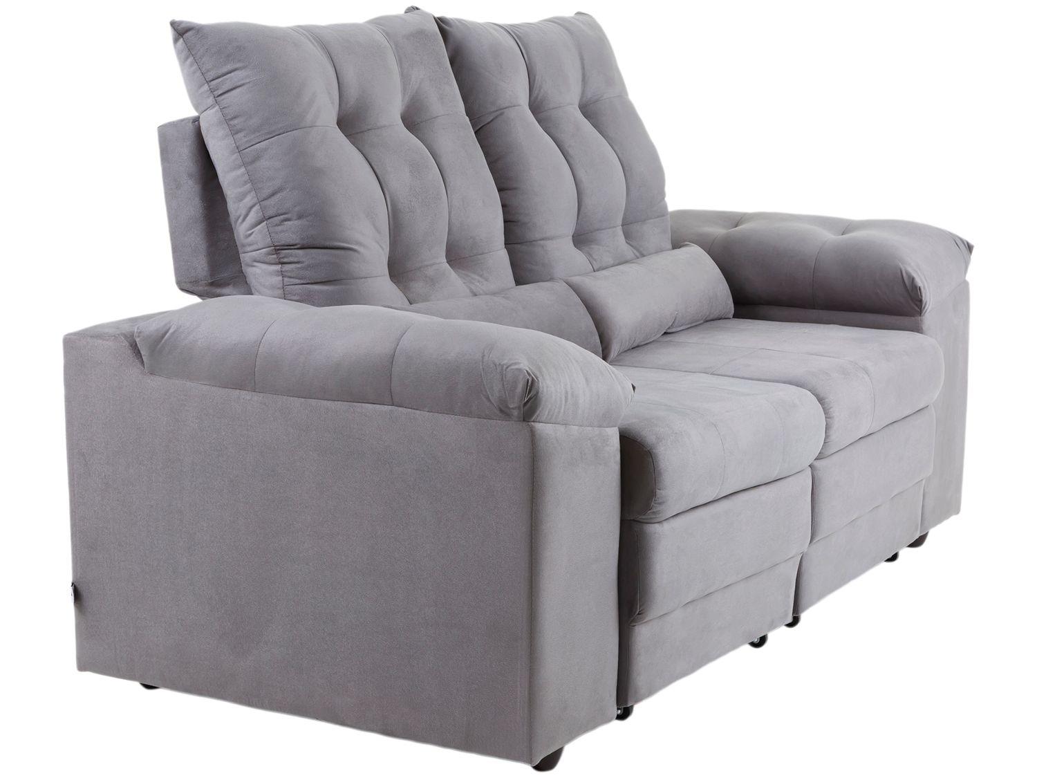 Sofá 2 e 3 Lugares Retrátil Reclinável Suede Phormatta Colômbia SMP