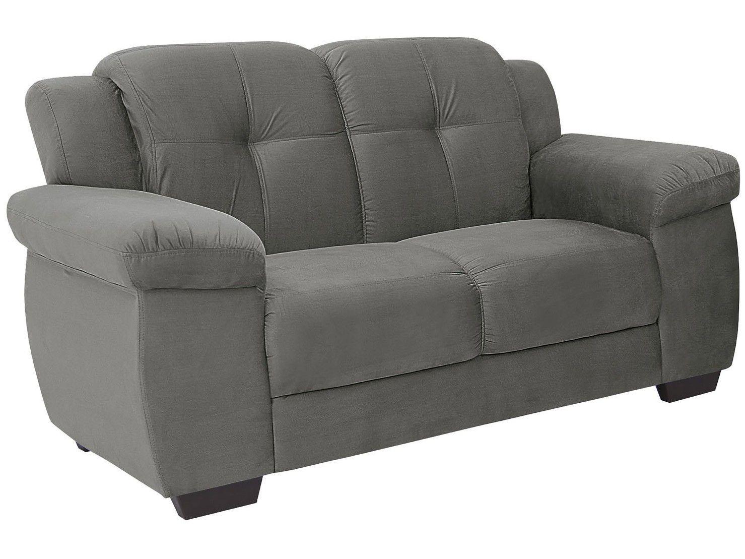 Sofá 2 e 3 Lugares Suede Lorenzo Linoforte Conjunto de Sofás