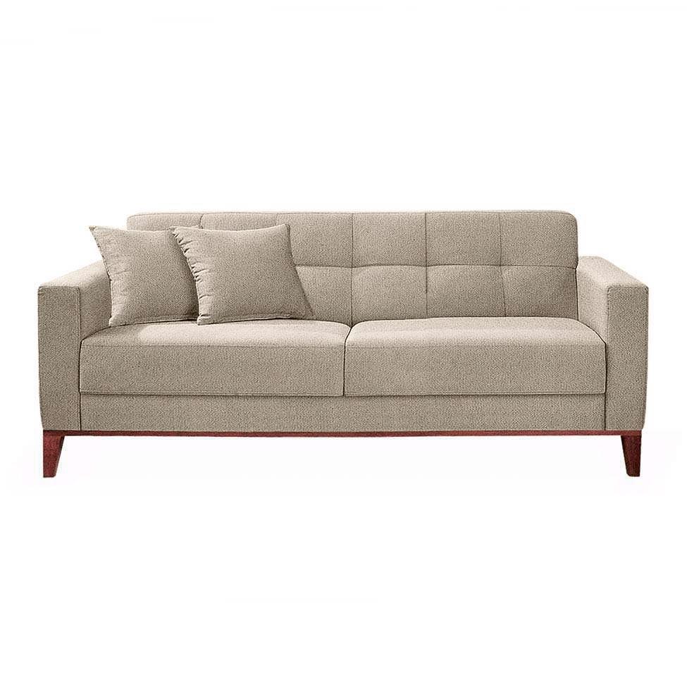 Sofá 2 Lugares Kivik Capitonê Bege Mobly Sofá 2 Lugares Magazine Luiza