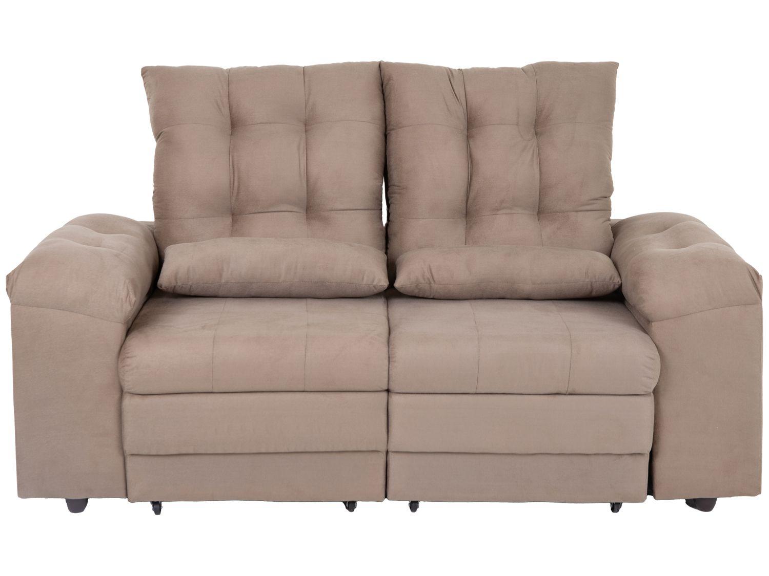 Sofá 2 Lugares Retrátil Reclinável Suede Phormatta Colômbia SMP
