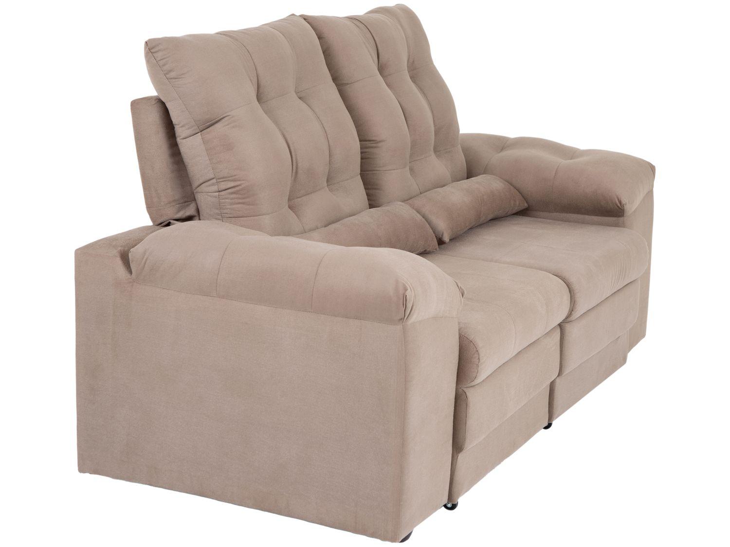Sofá 2 Lugares Retrátil Reclinável Suede Phormatta Colômbia SMP