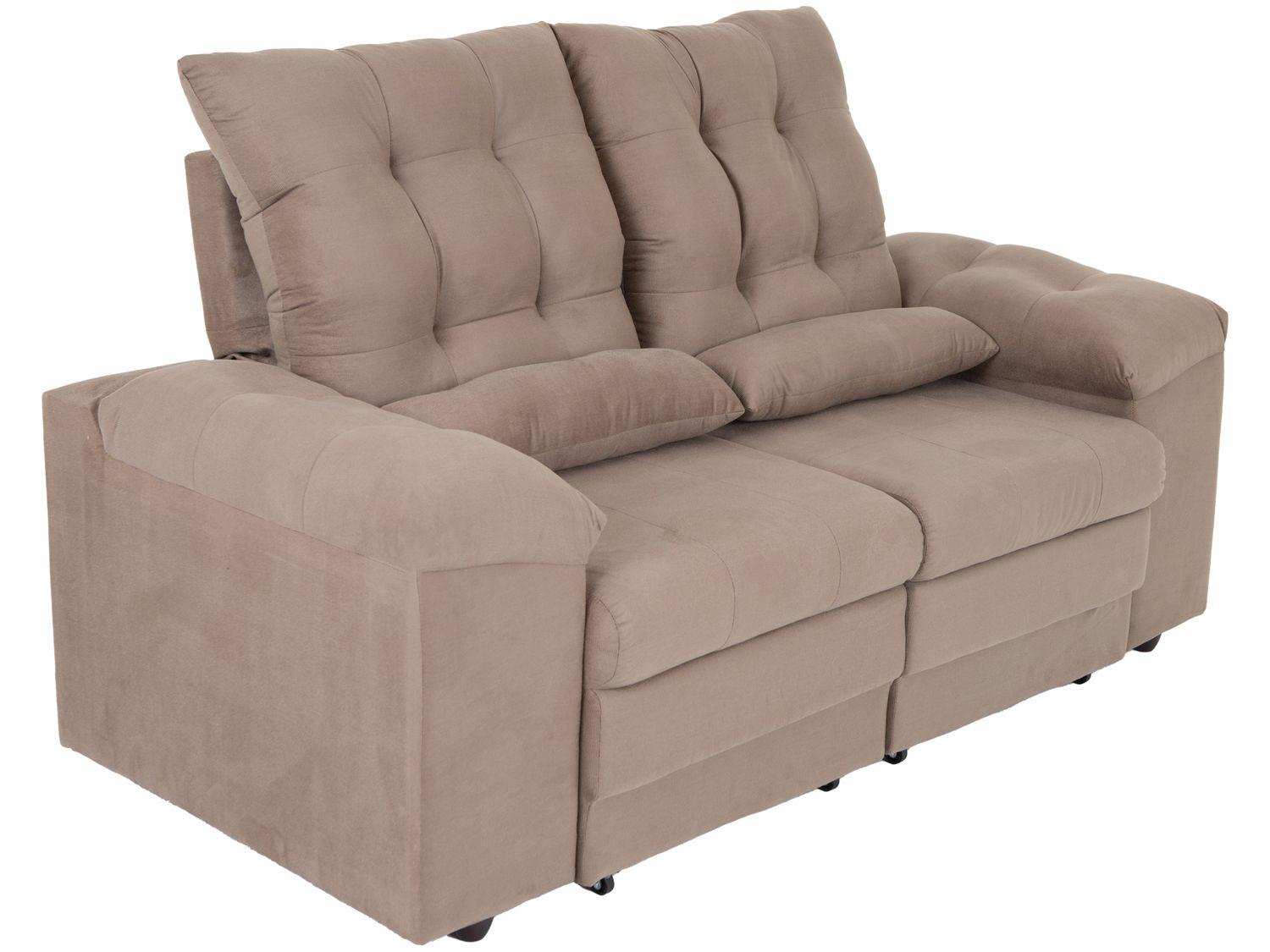 Sofá 2 Lugares Retrátil Reclinável Suede Phormatta Colômbia SMP