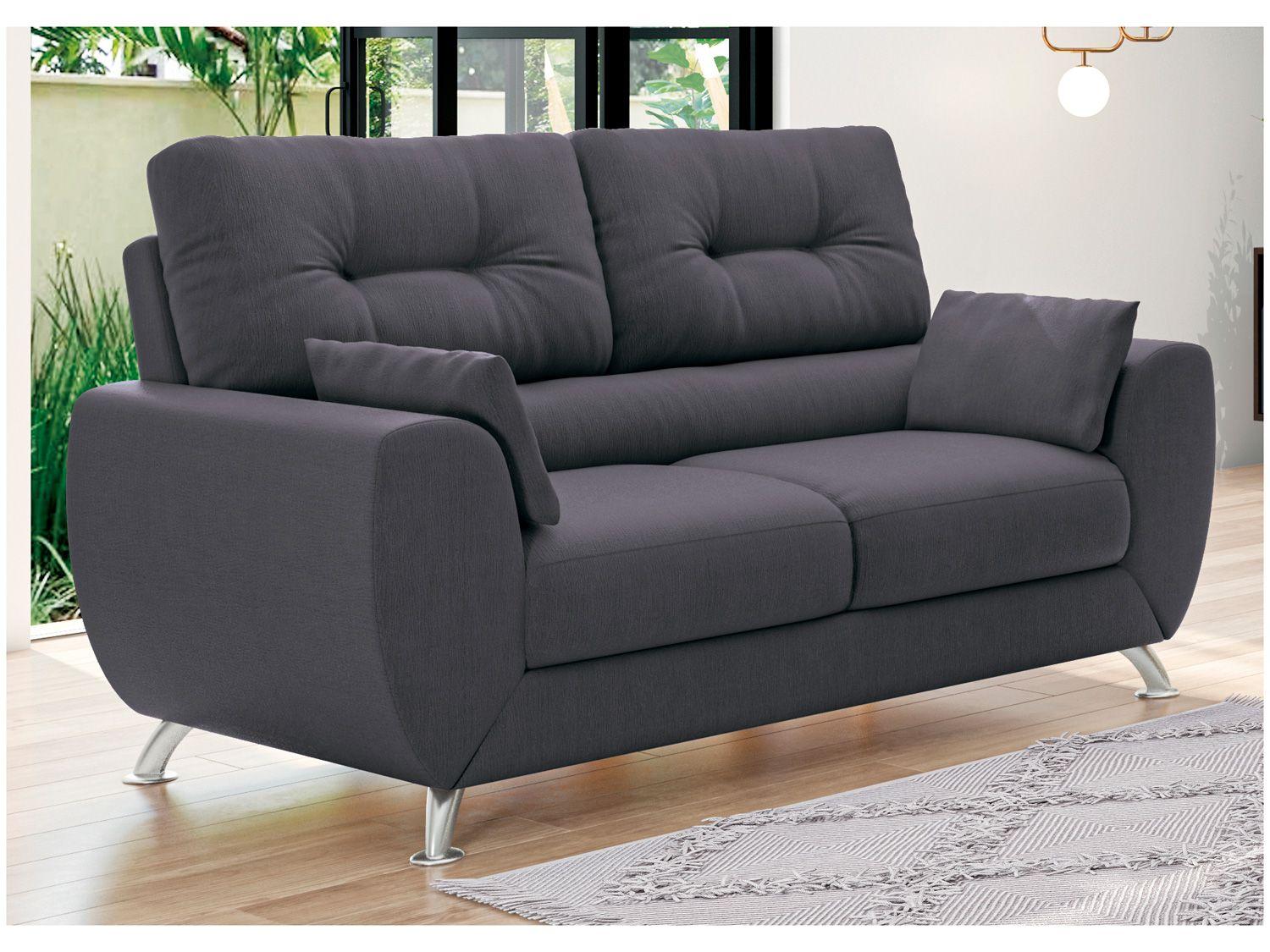 Sofá 2 Lugares Suede Amarilis Linoforte