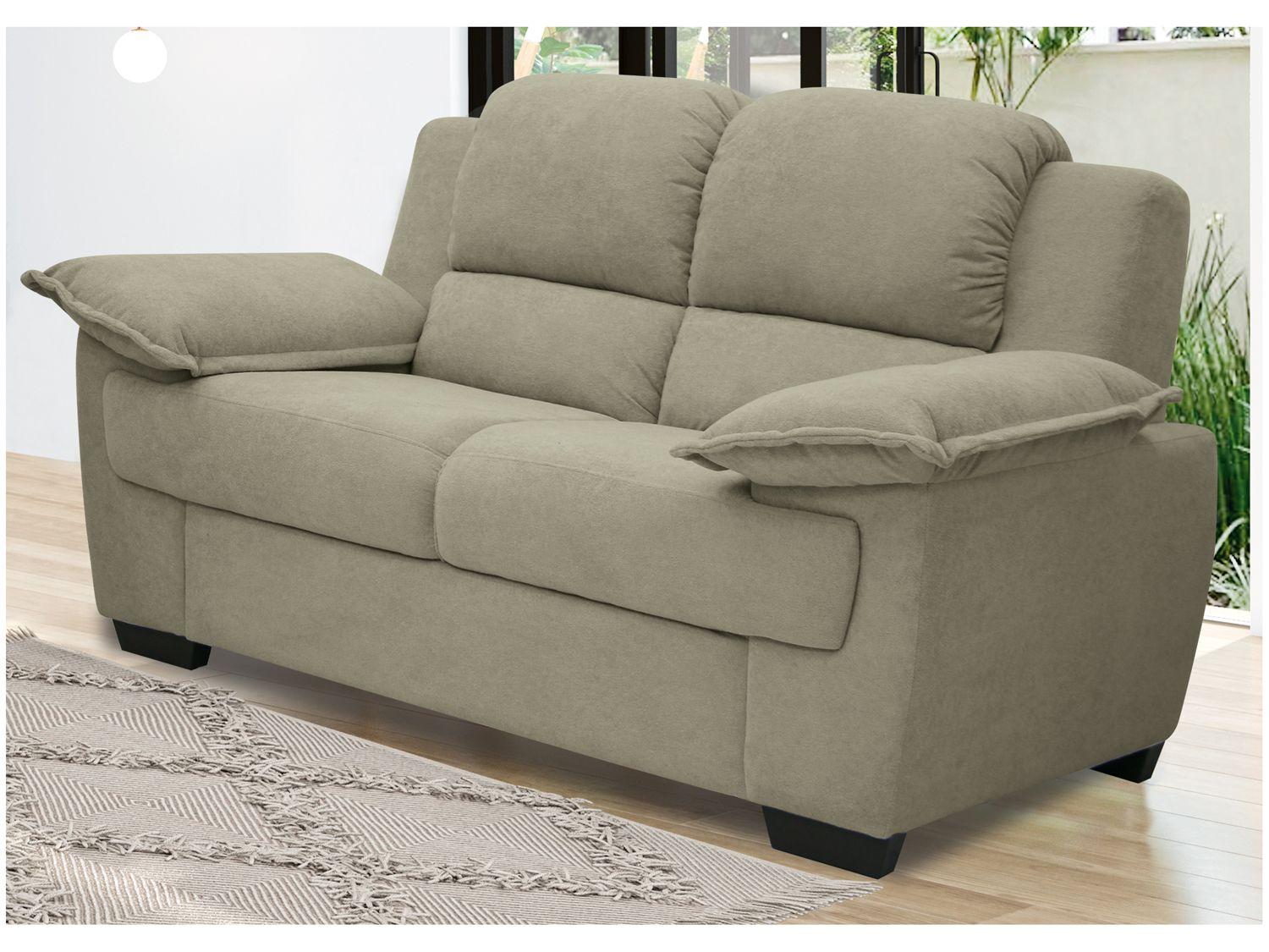 Sofá 2 Lugares Suede Carmel Linoforte