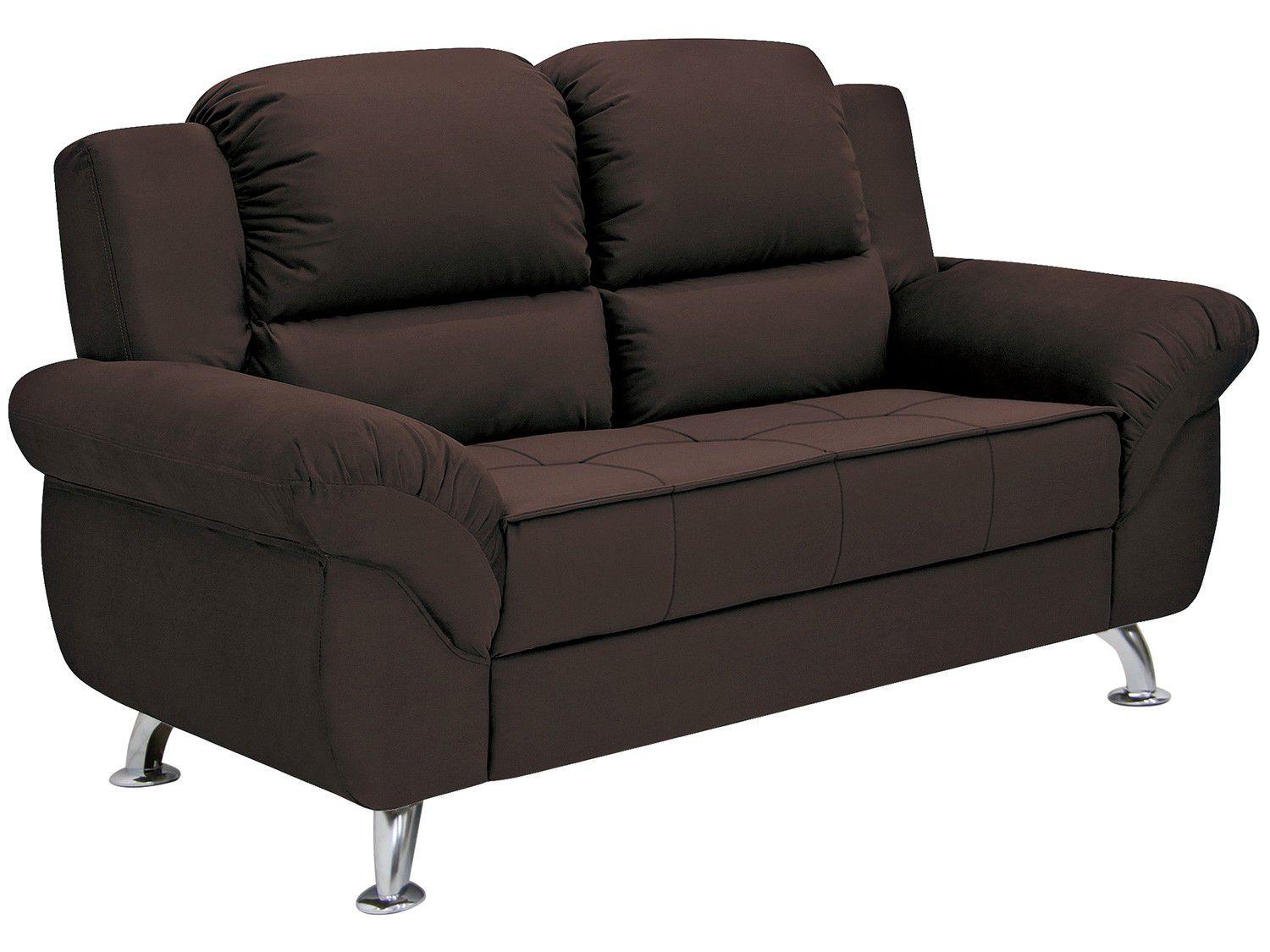 Sofá 2 Lugares Suede Marselha Linoforte