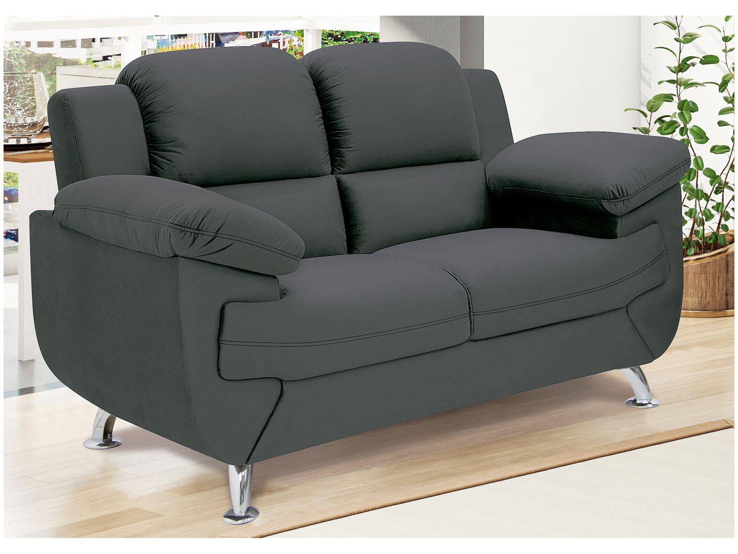 Sofá 2 Lugares Suede Spazium Linoforte