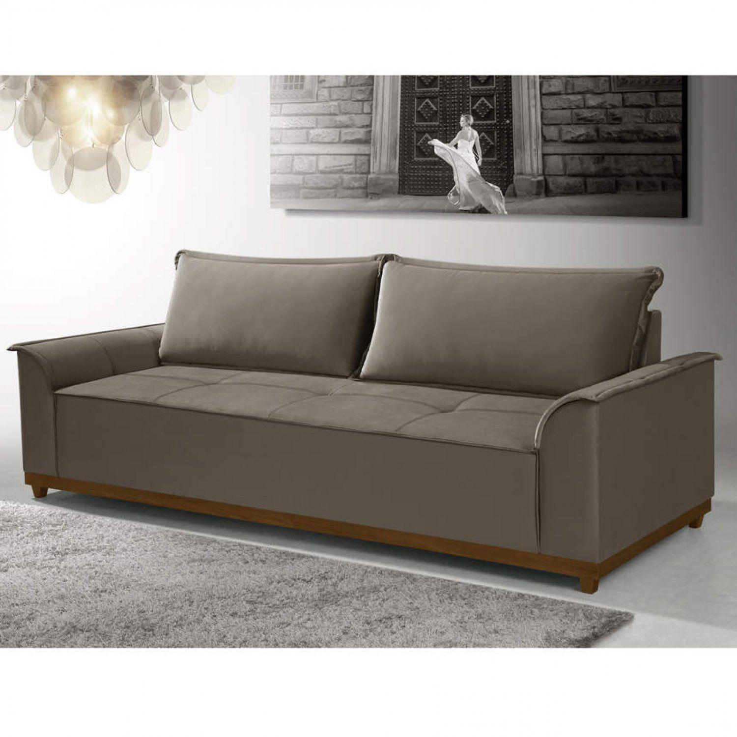 Sofá 3 Lugares Mumbai FortBello Estofados Sofás Magazine Luiza