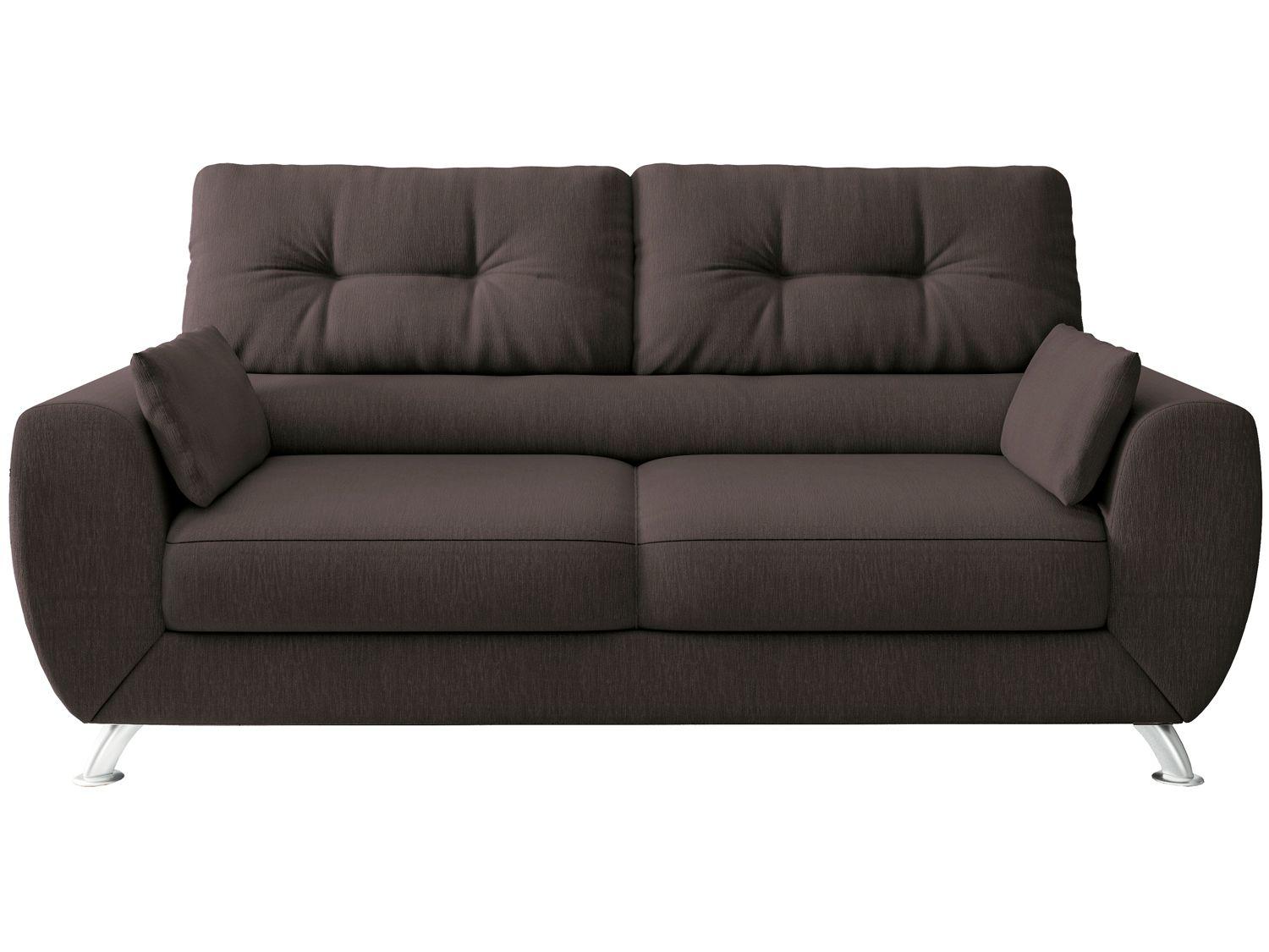 Sofá 3 Lugares Suede Amarilis Linoforte